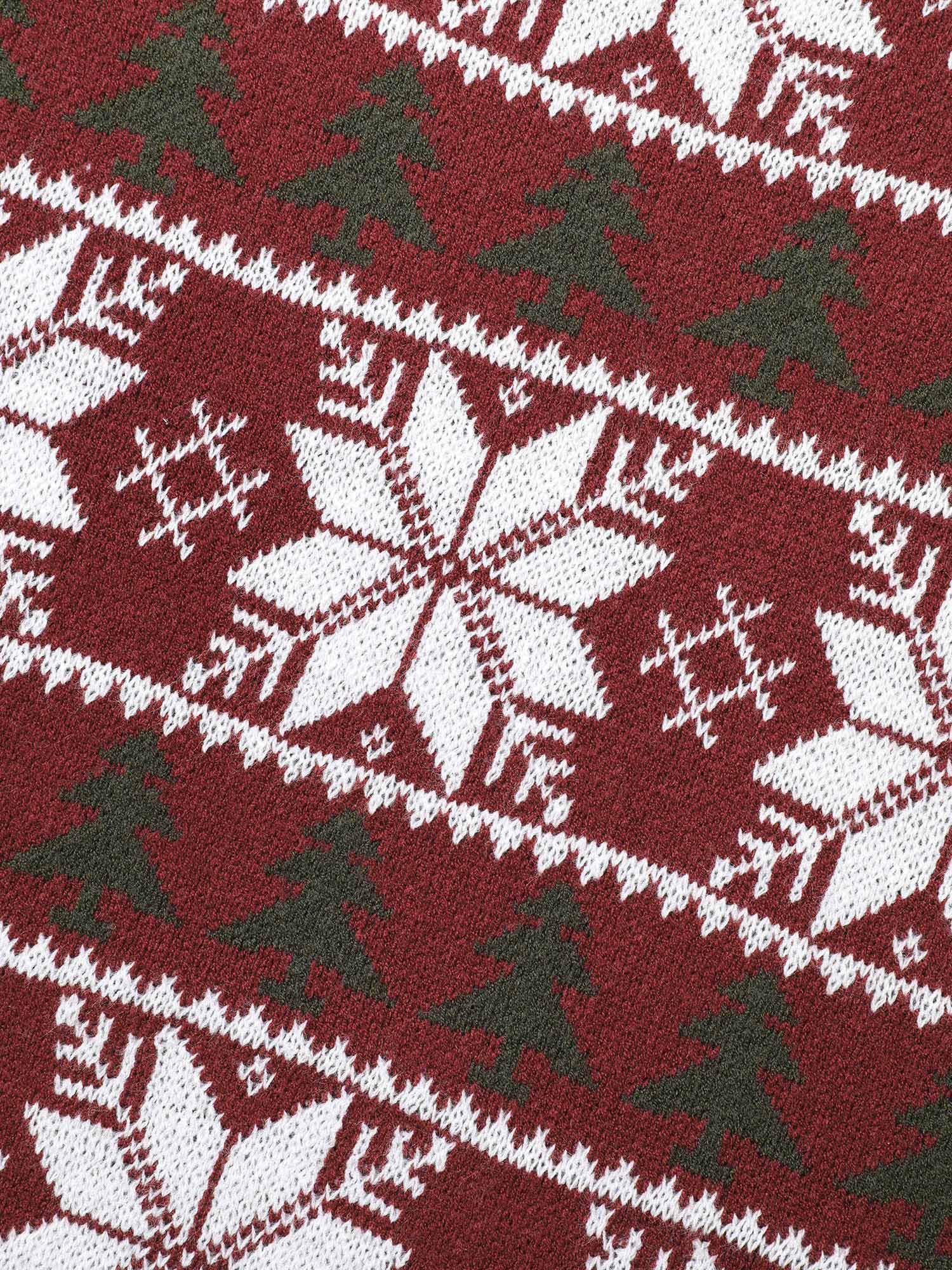Supersoft Essentials Snowflakes Pattern Ribbed Pullover - Image 6