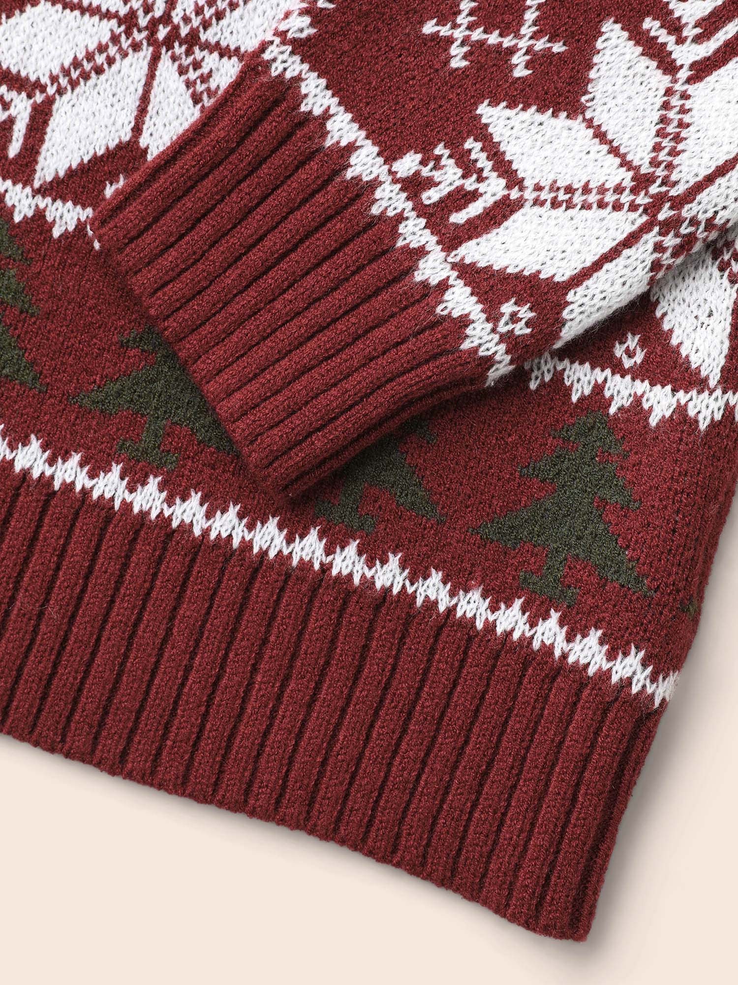 Supersoft Essentials Snowflakes Pattern Ribbed Pullover - Image 7
