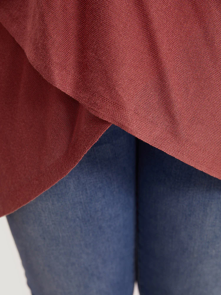 Supersoft Essentials Solid Crossover Elastic Cuffs Pullover - Image 6