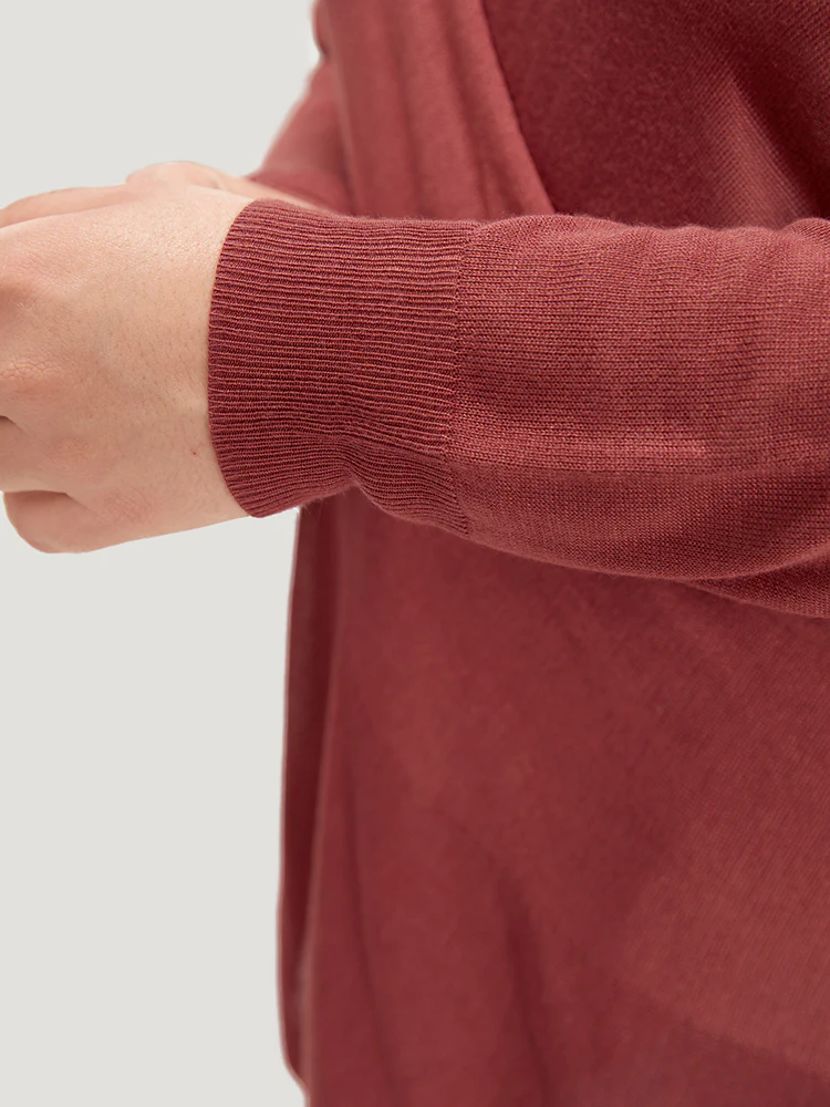 Supersoft Essentials Solid Crossover Elastic Cuffs Pullover - Image 7