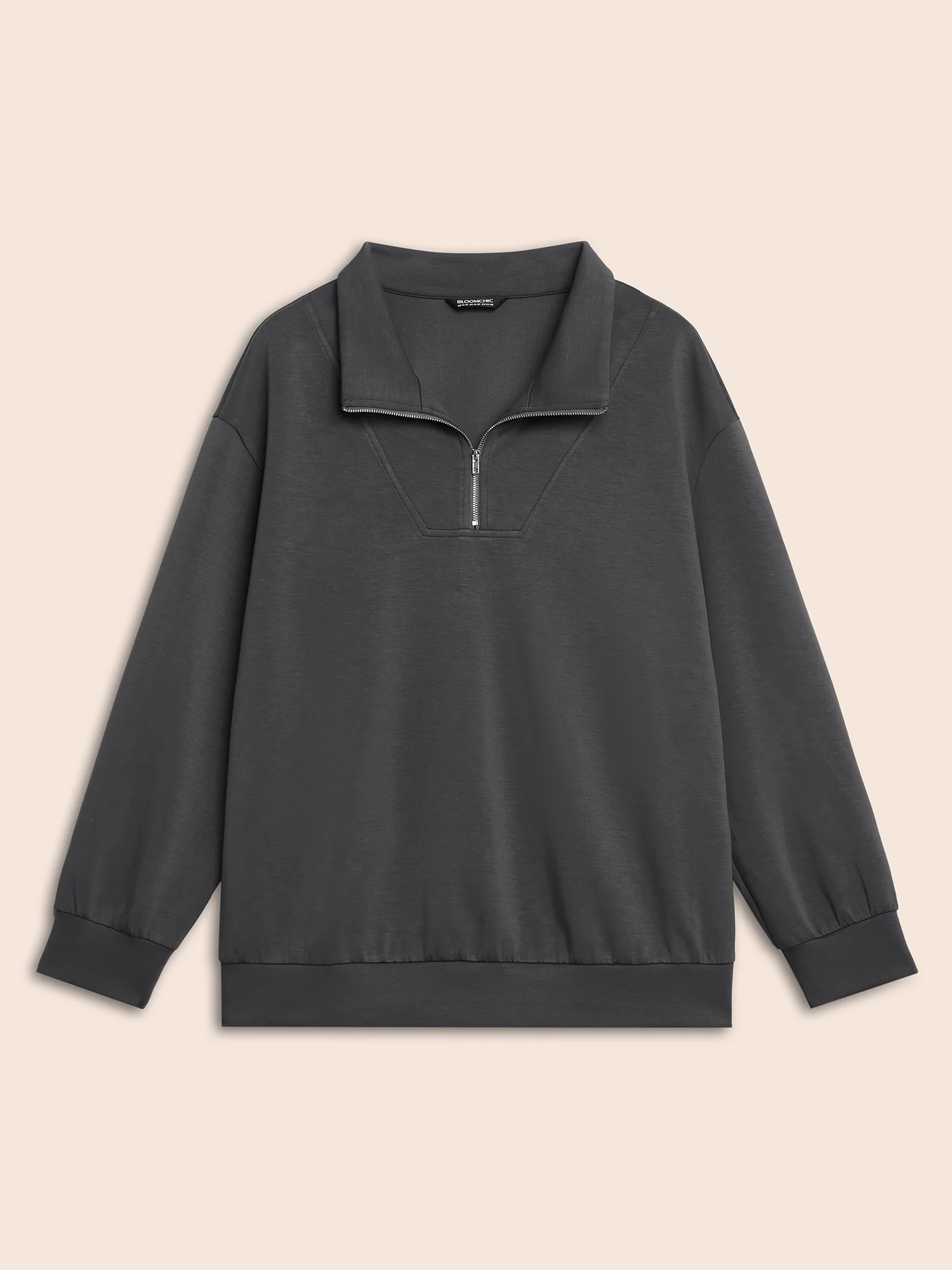 Supersoft Essentials Solid Half Zip Sweatshirt - Image 7