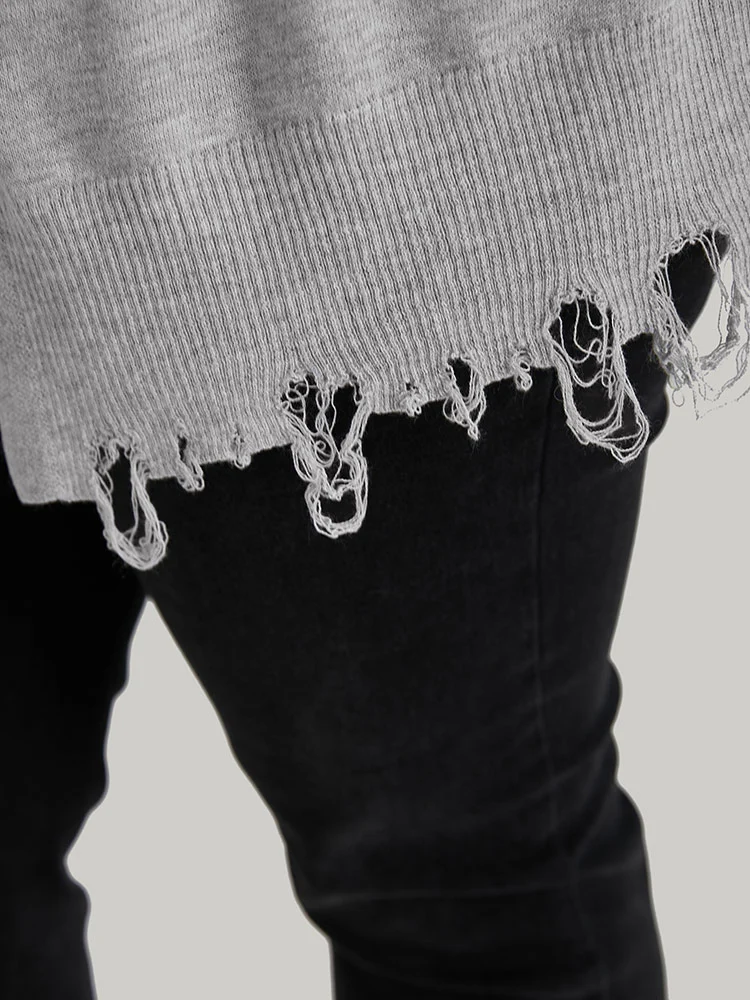 Supersoft Essentials Solid Hooded Raw Hem Drawstring Cardigan - Image 10