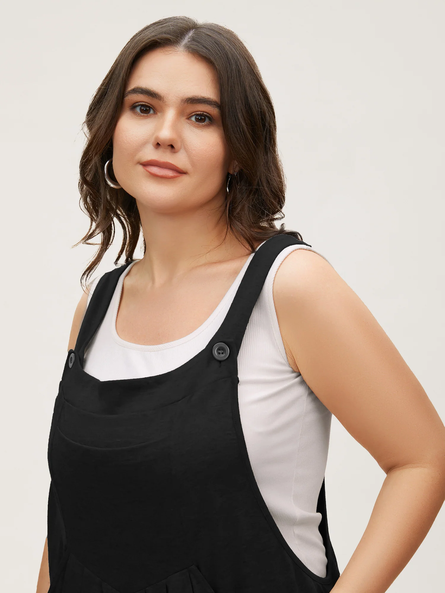 Supersoft Essentials Solid Pleated Pocket Jumpsuit - Image 2