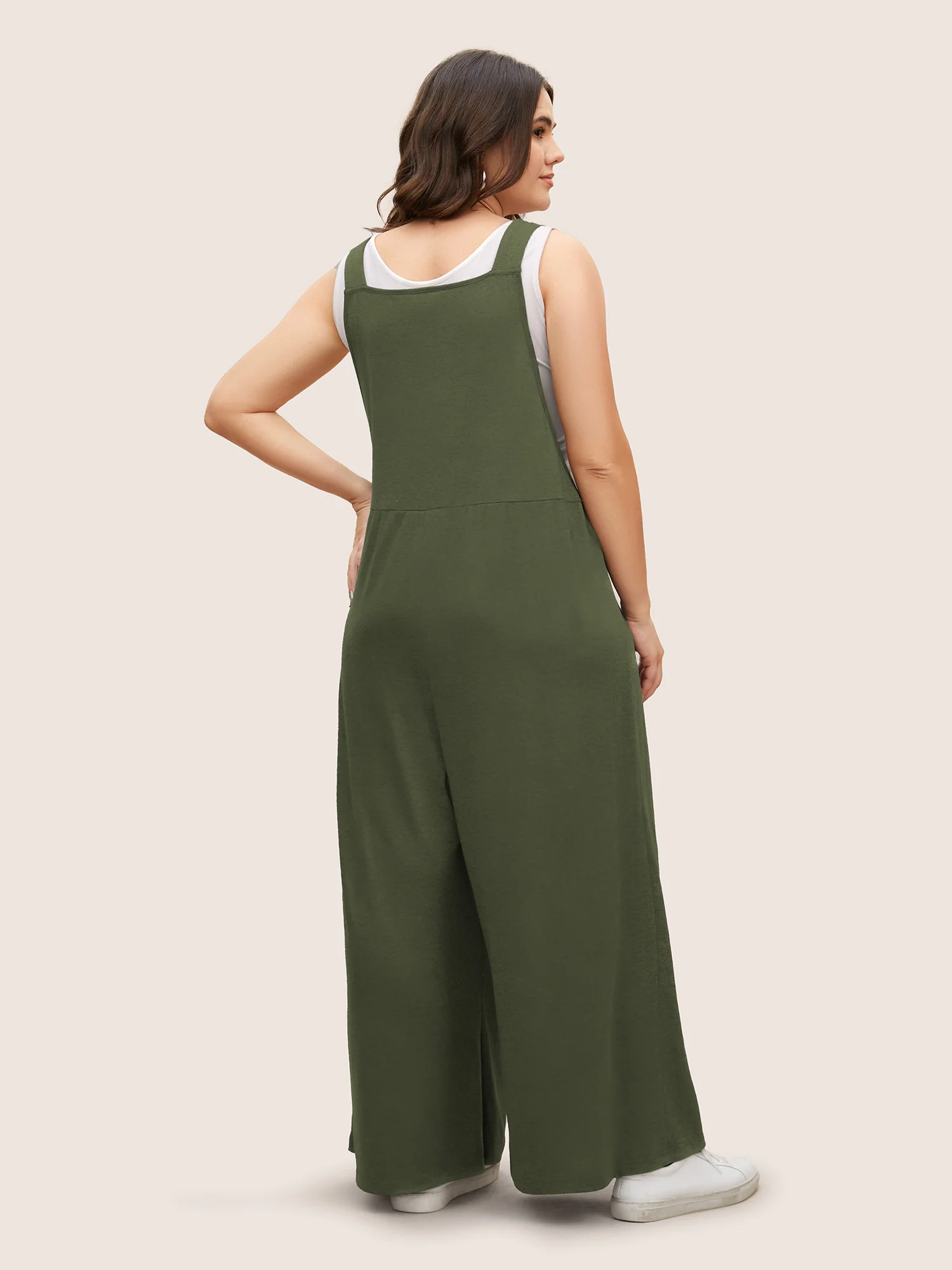 Supersoft Essentials Solid Pleated Pocket Jumpsuit - Image 8