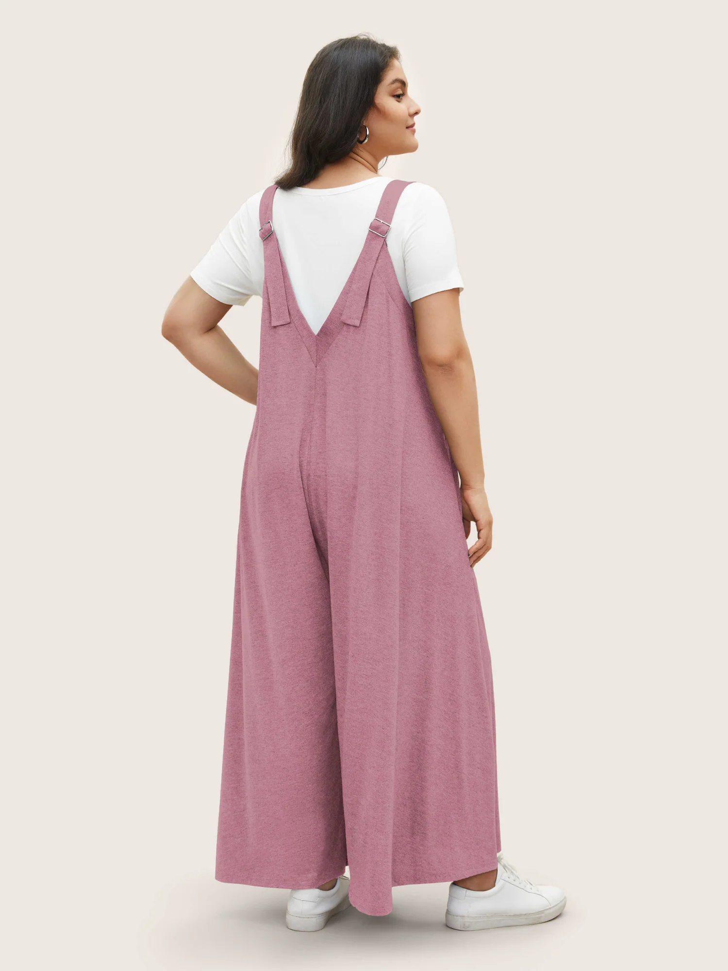 Supersoft Essentials Solid Pocket Adjustable Straps Jumpsuit - Image 10