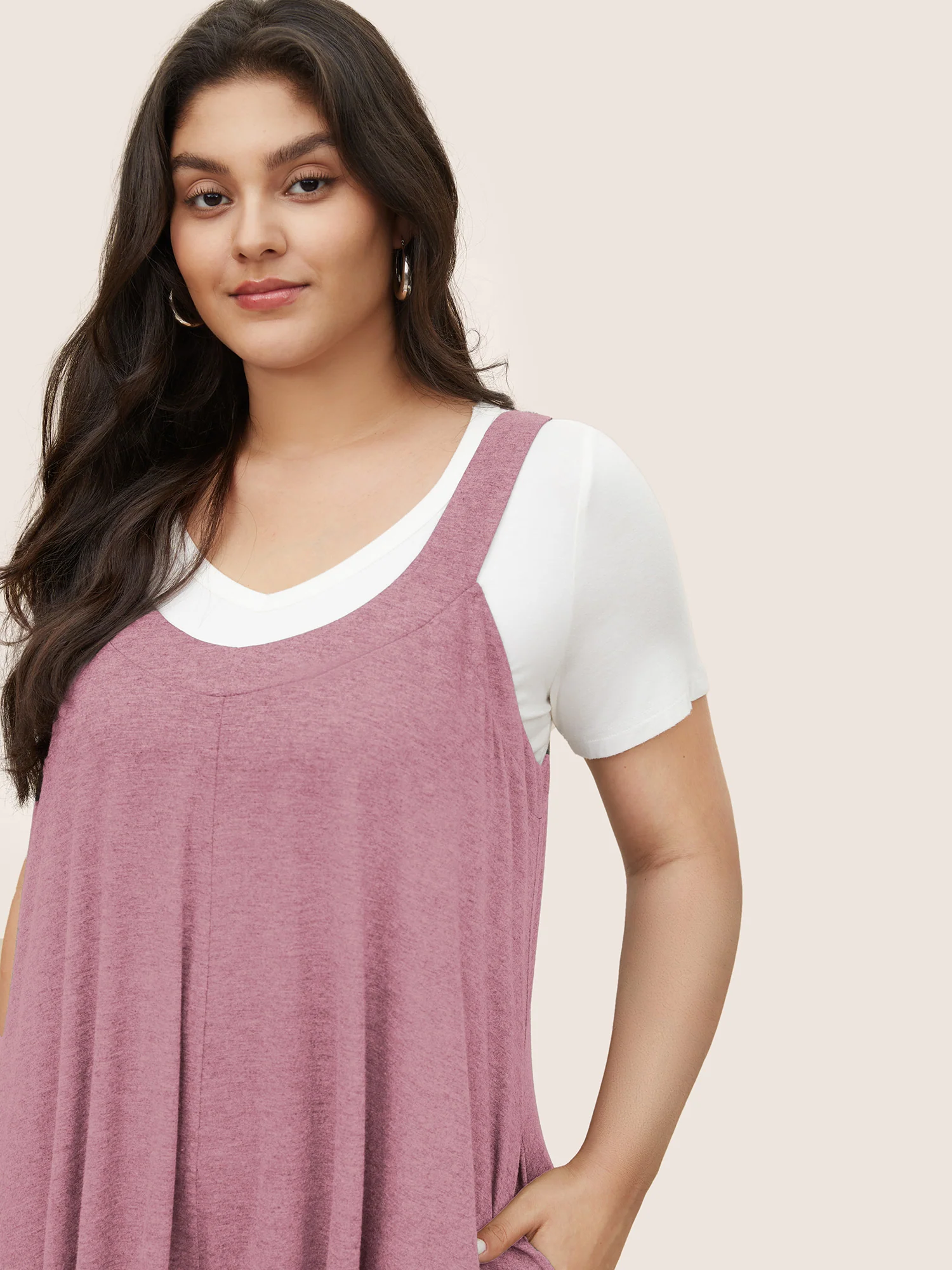 Supersoft Essentials Solid Pocket Adjustable Straps Jumpsuit - Image 11
