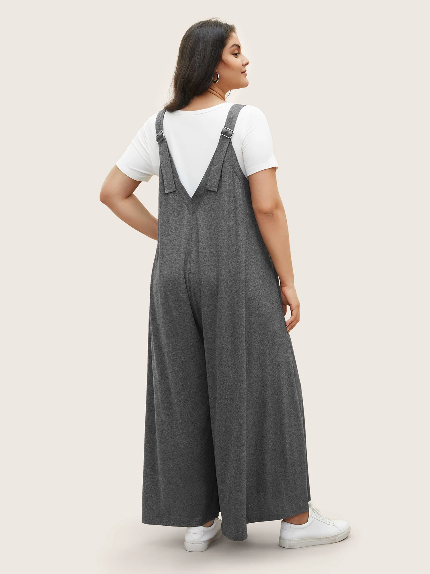 Supersoft Essentials Solid Pocket Adjustable Straps Jumpsuit - Image 14