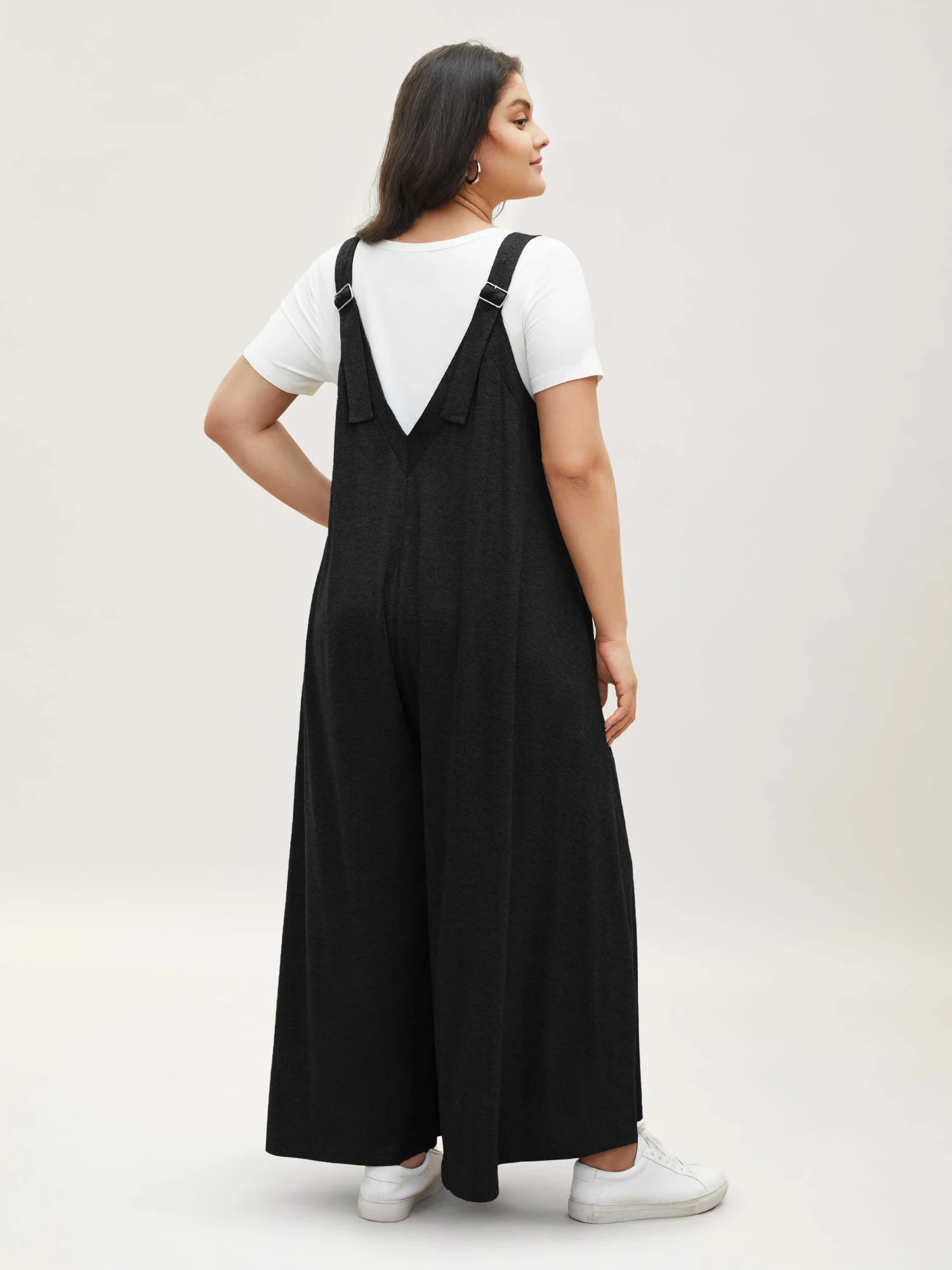 Supersoft Essentials Solid Pocket Adjustable Straps Jumpsuit - Image 3