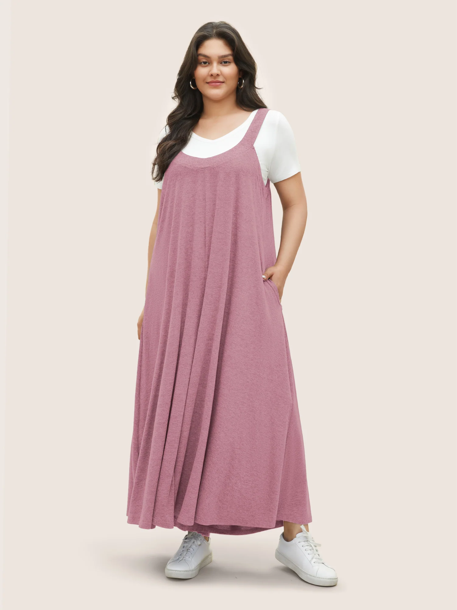 Supersoft Essentials Solid Pocket Adjustable Straps Jumpsuit - Image 9