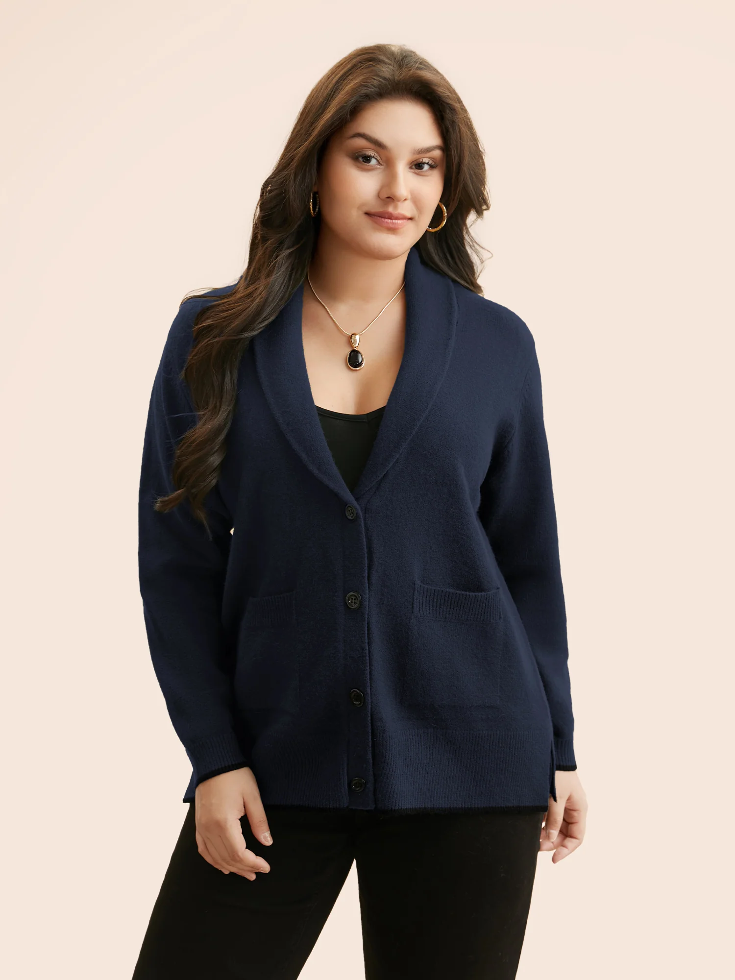 Supersoft Essentials Solid Shawl Collar Cardigan - Image 16