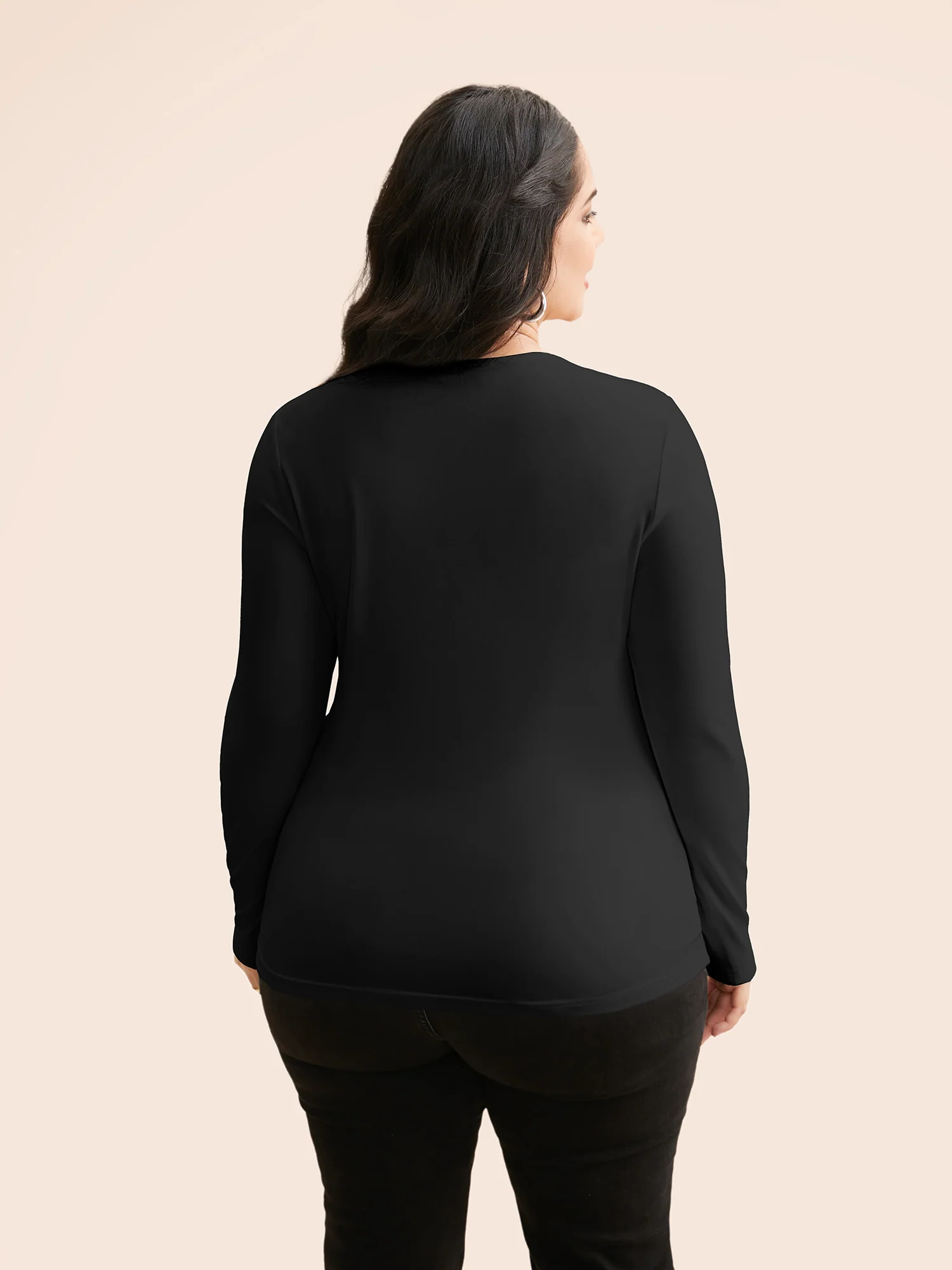Supersoft Essentials Solid Square Neck T-shirt - Image 3