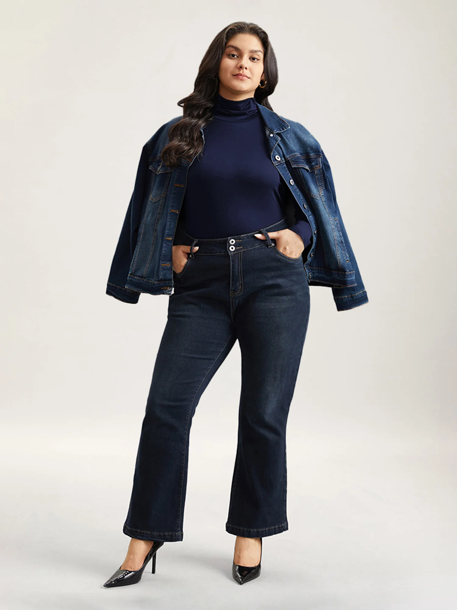 Supersoft Essentials Solid Funnel Neck Knit T-shirt - Image 16