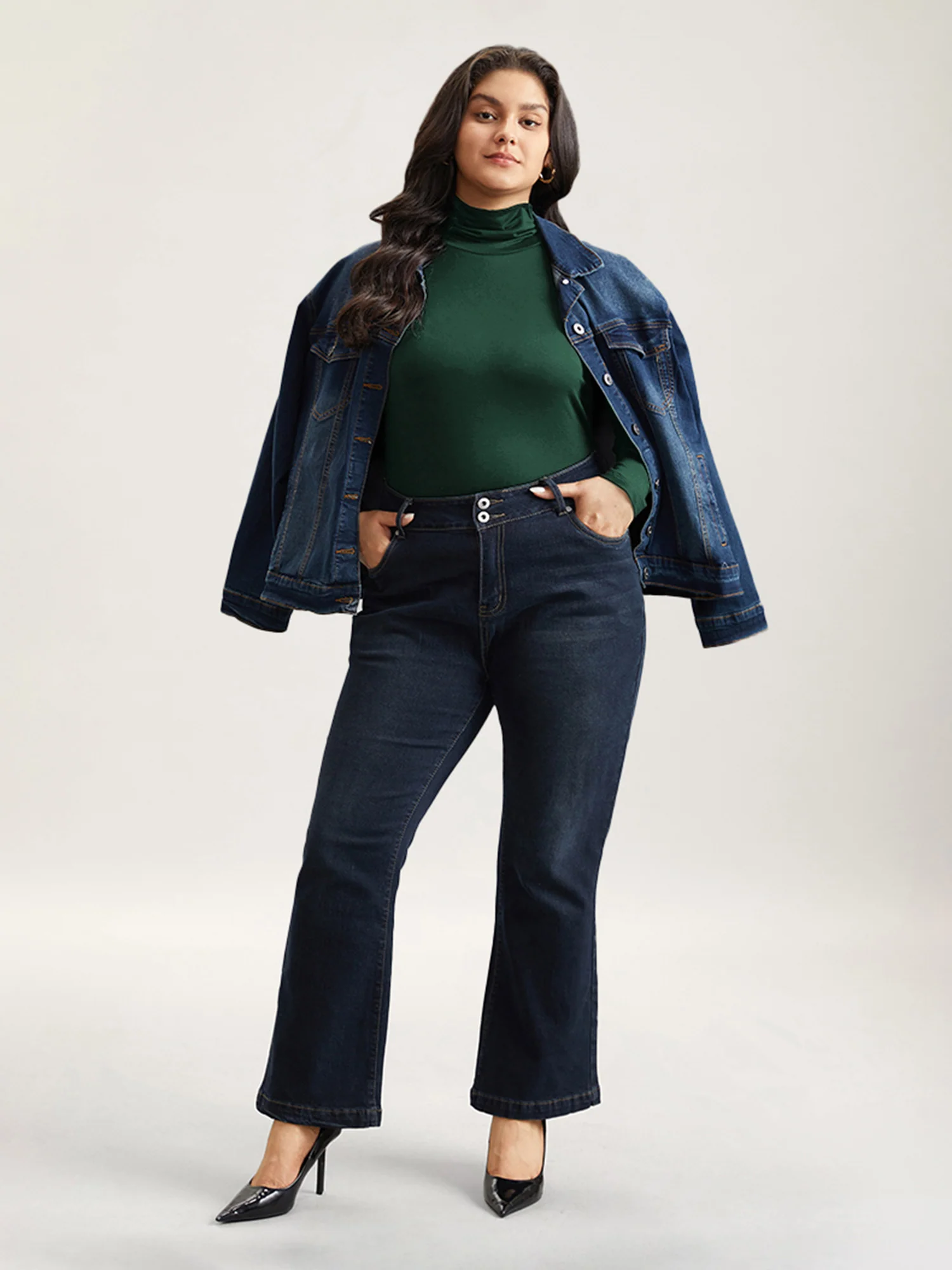Supersoft Essentials Solid Funnel Neck Knit T-shirt - Image 31