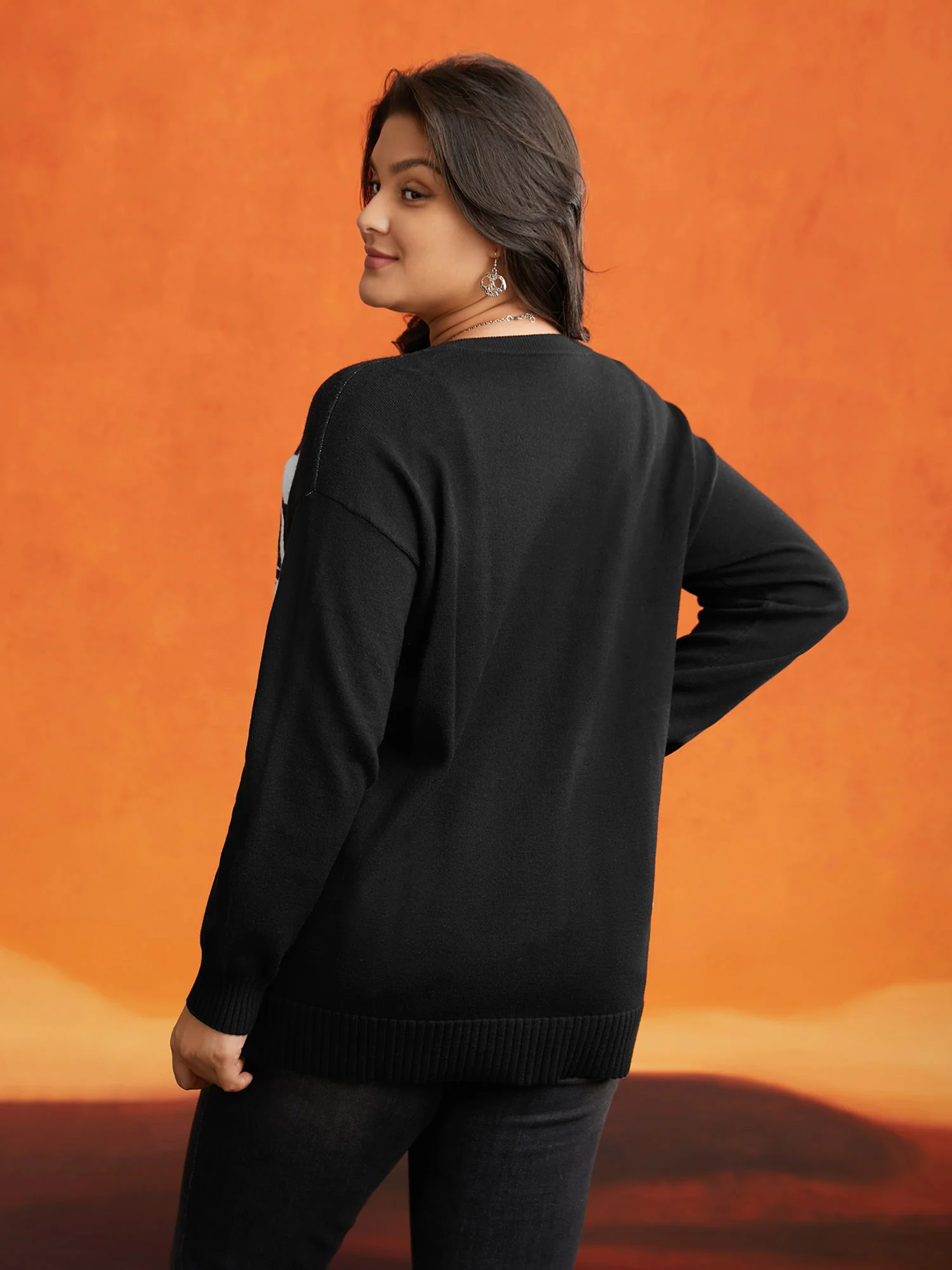 Supersoft Essentials Spider Printed Jacquard Pullover - Image 2