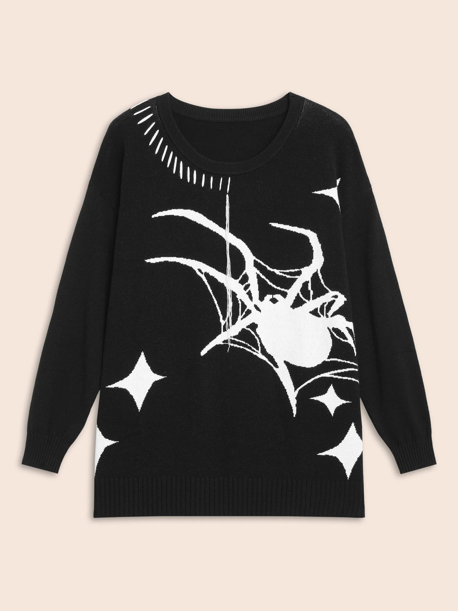 Supersoft Essentials Spider Printed Jacquard Pullover - Image 8