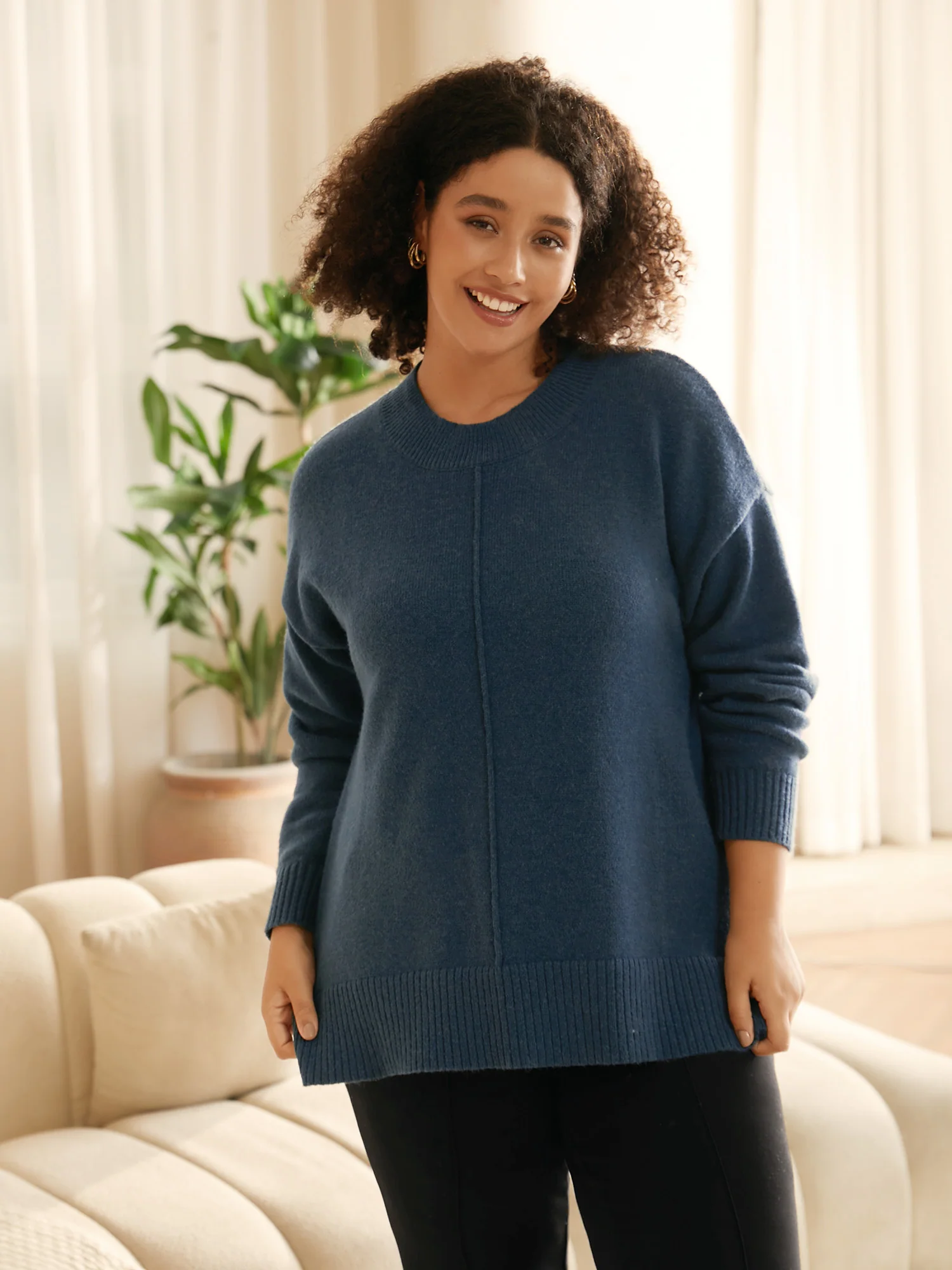 Supersoft Essentials Split Wool Pullover - Image 2