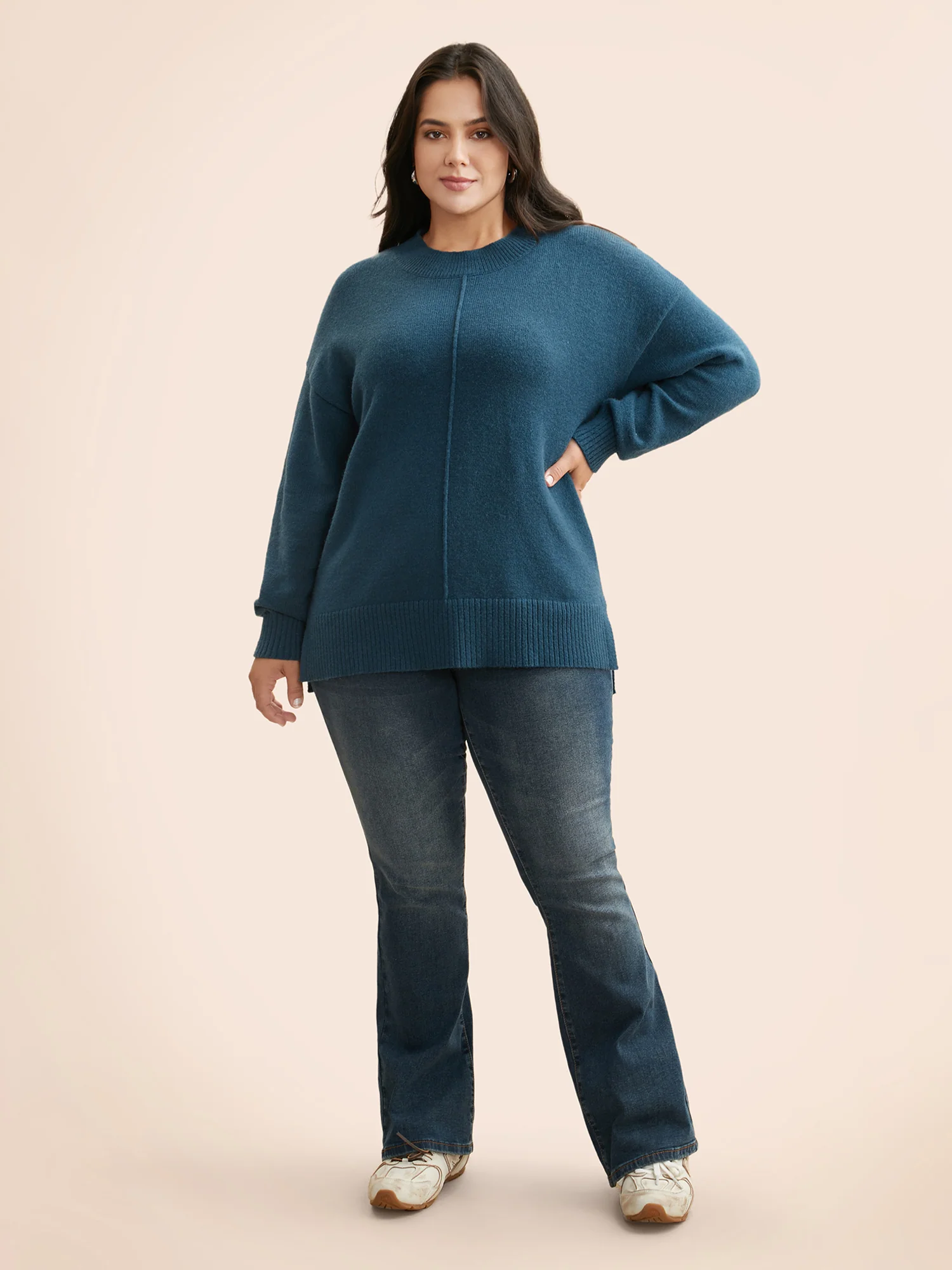 Supersoft Essentials Split Wool Pullover - Image 6