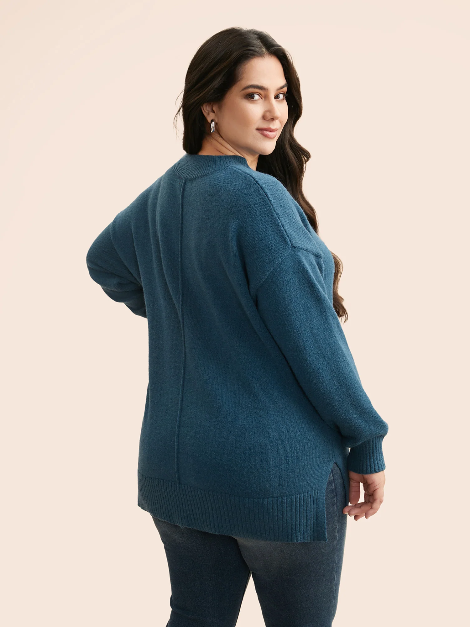 Supersoft Essentials Split Wool Pullover - Image 7