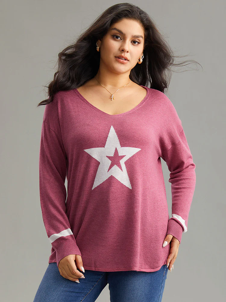 Supersoft Essentials Star V Neck Pullover - Image 3