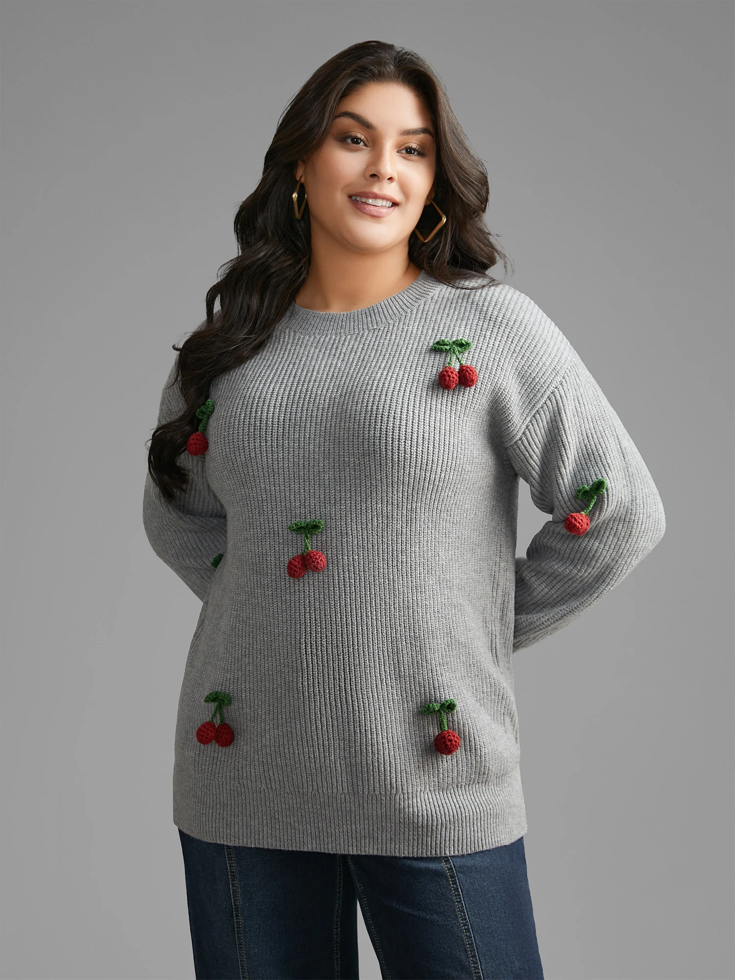 Supersoft Essentials Stereo Cherry Design Pullover - Image 3