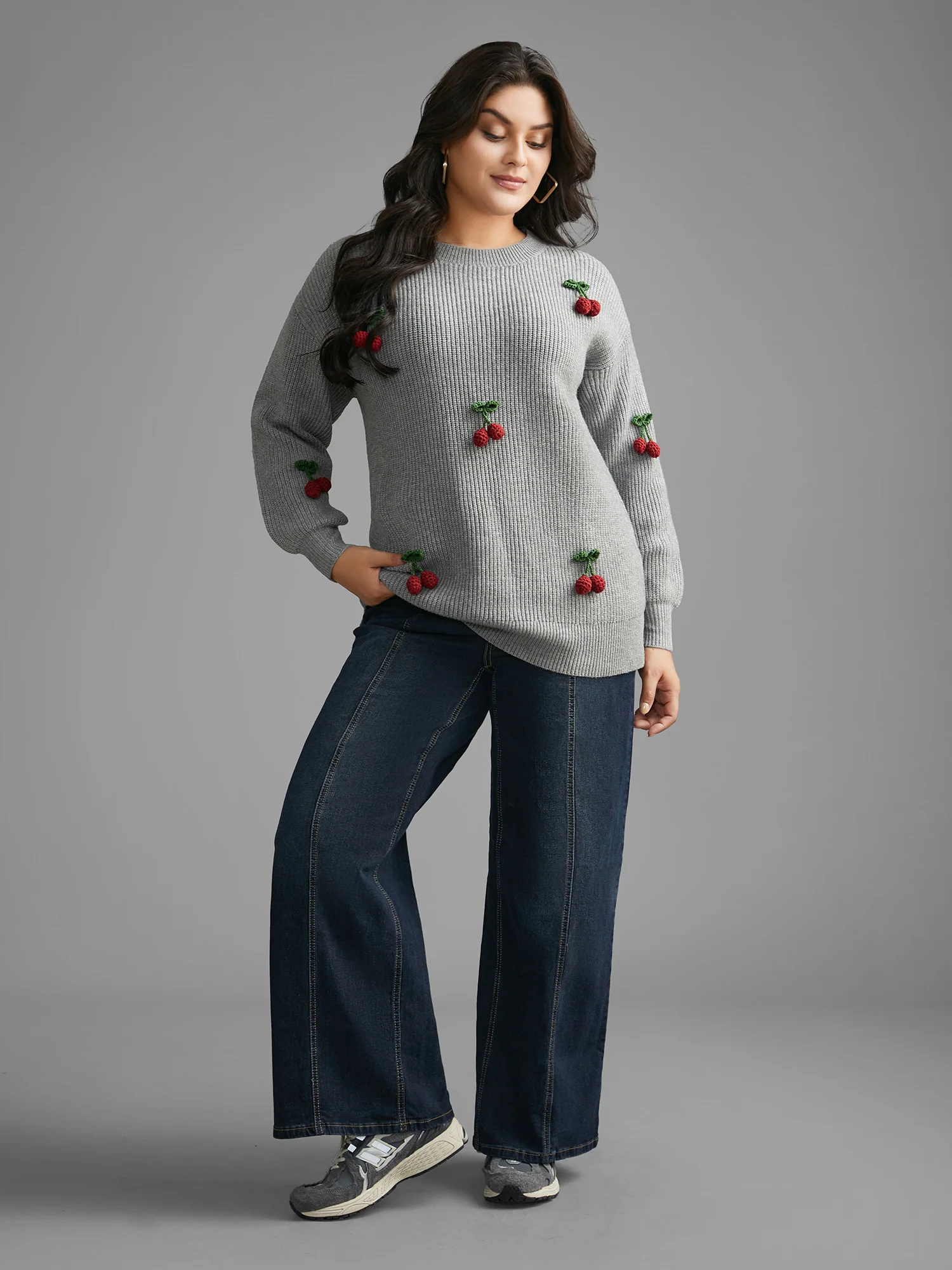 Supersoft Essentials Stereo Cherry Design Pullover - Image 4