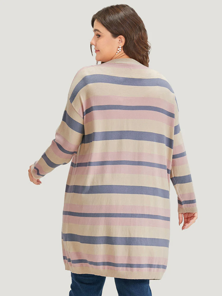 Supersoft Essentials Striped Contrast Cardigan - Image 2