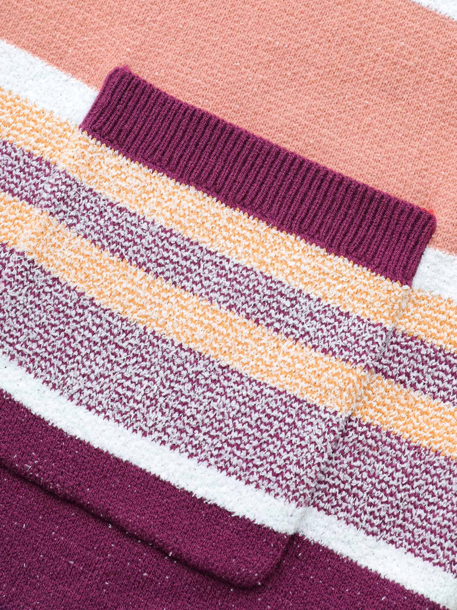 Supersoft Essentials Striped Contrast Open Front Cardigan - Image 5
