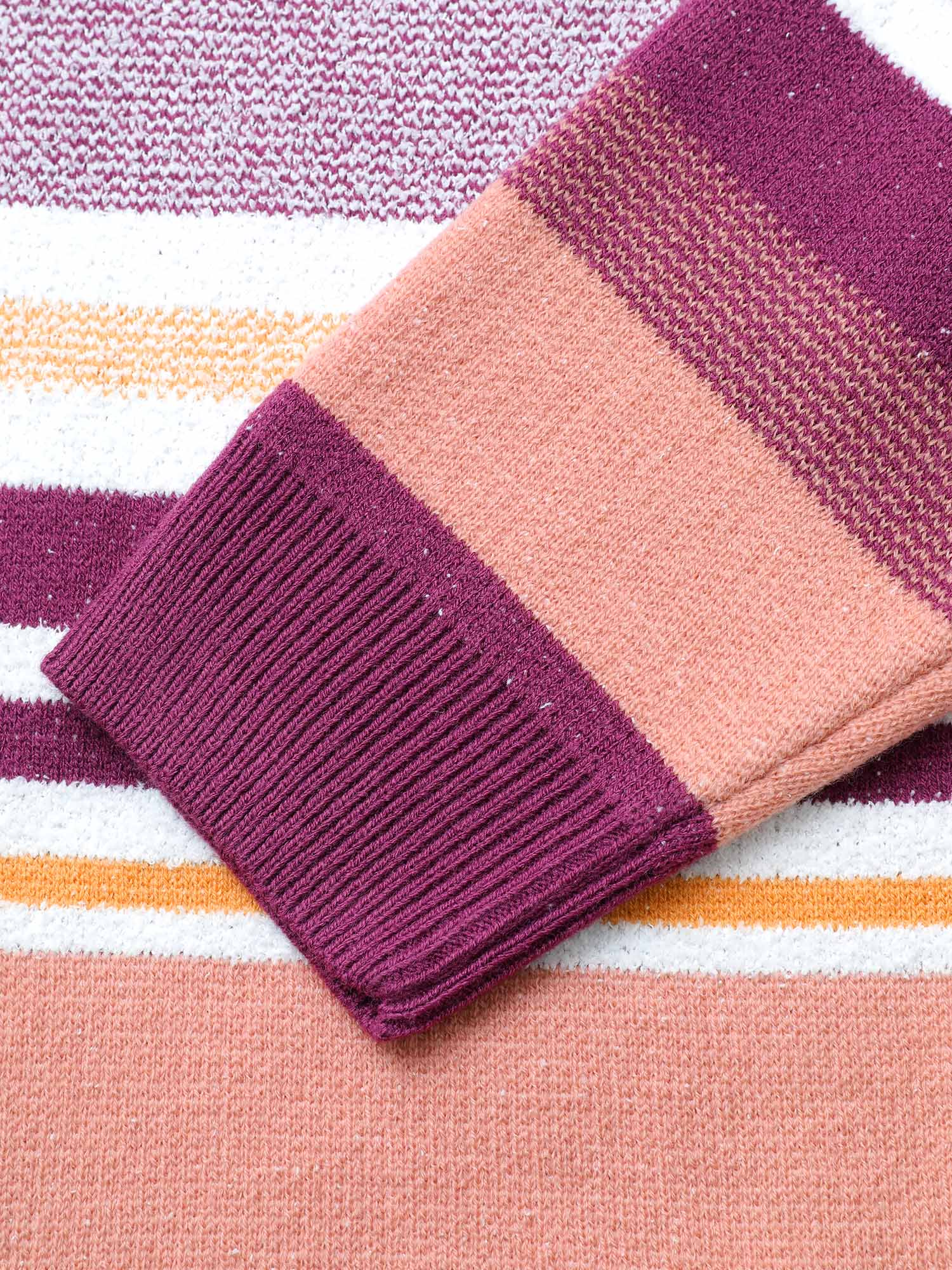 Supersoft Essentials Striped Contrast Open Front Cardigan - Image 6