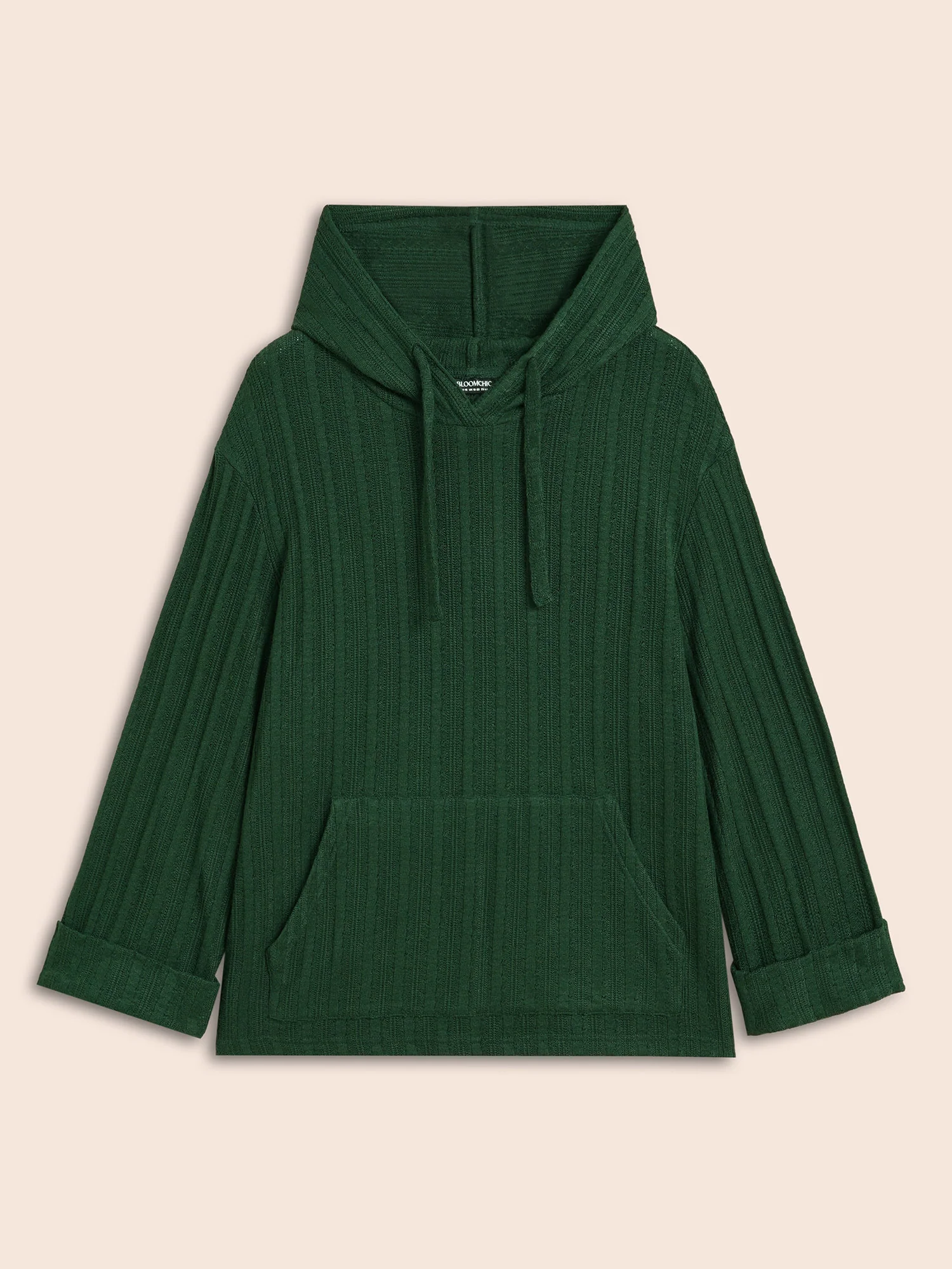 Supersoft Essentials Textured Hooded Roll Sleeve Sweatshirt - Image 8