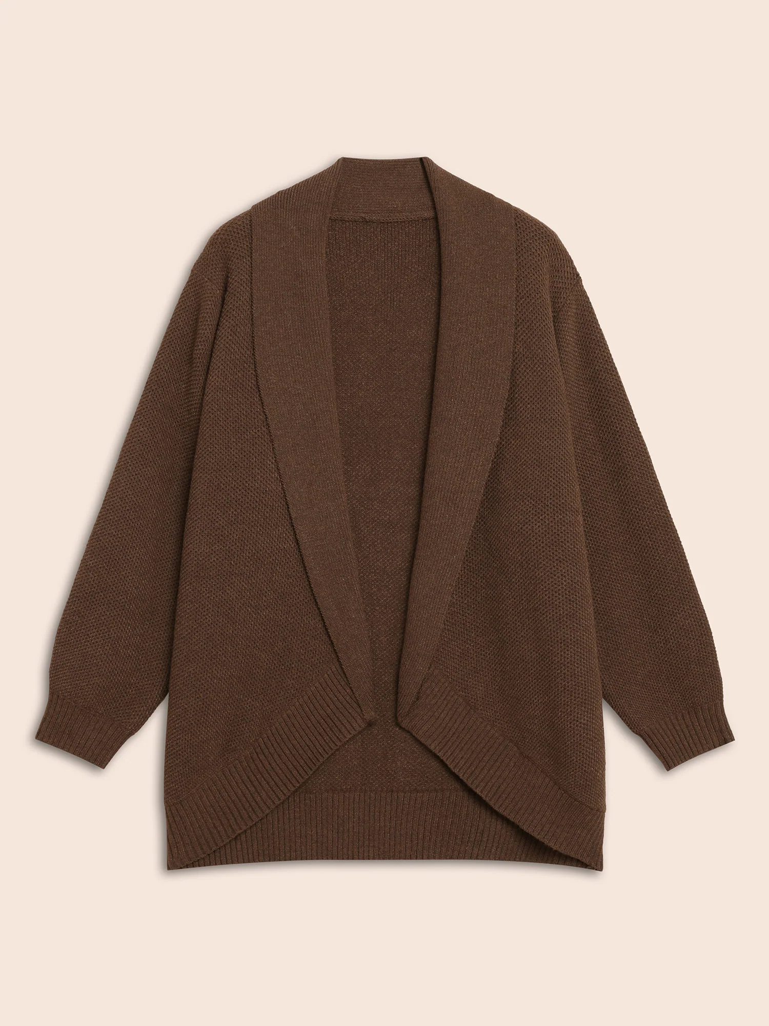 Supersoft Essentials Textured Lapel Collar Cardigan - Image 7