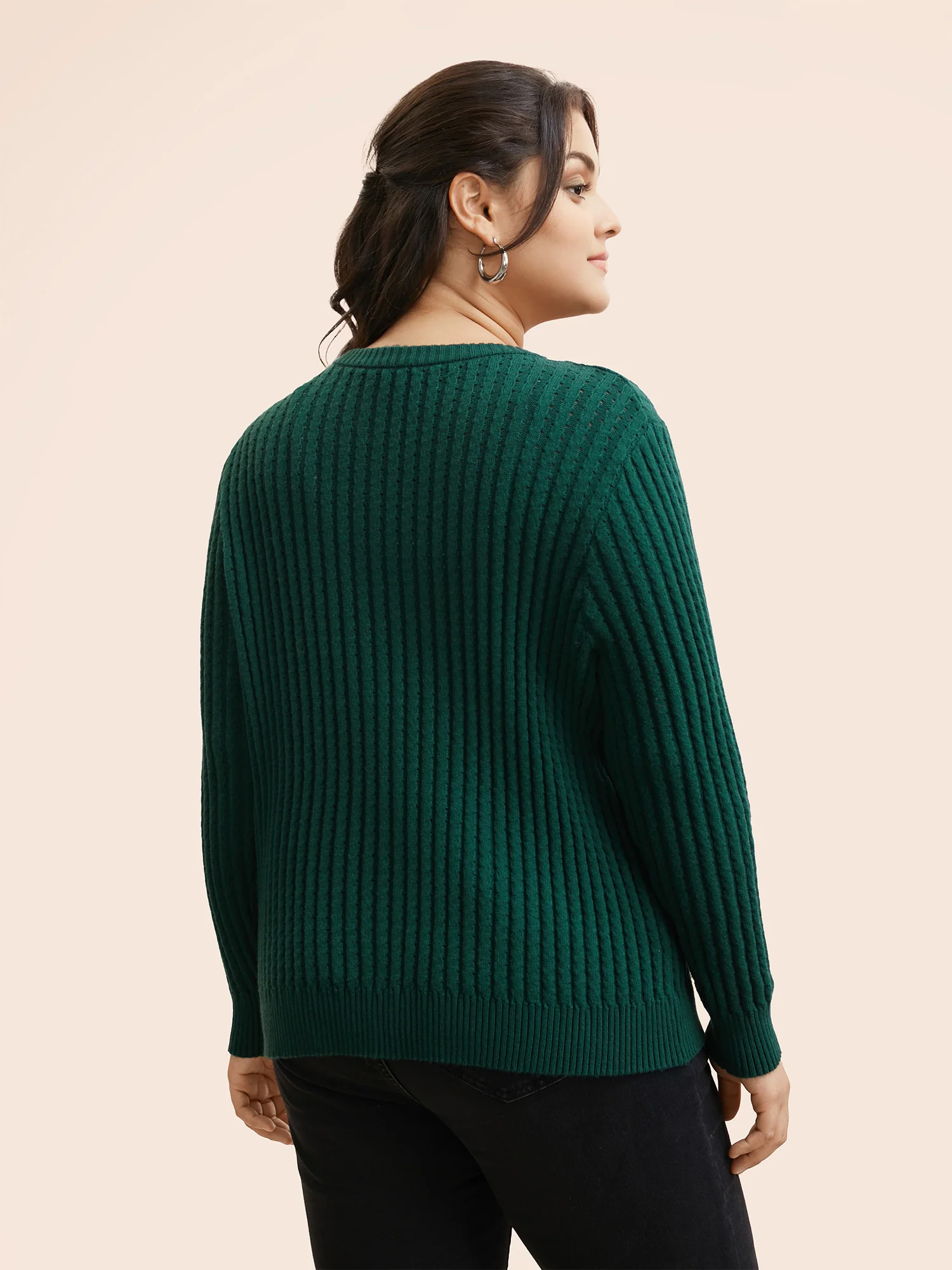 Supersoft Essentials Textured Round Neck Slim Cardigan - Image 2