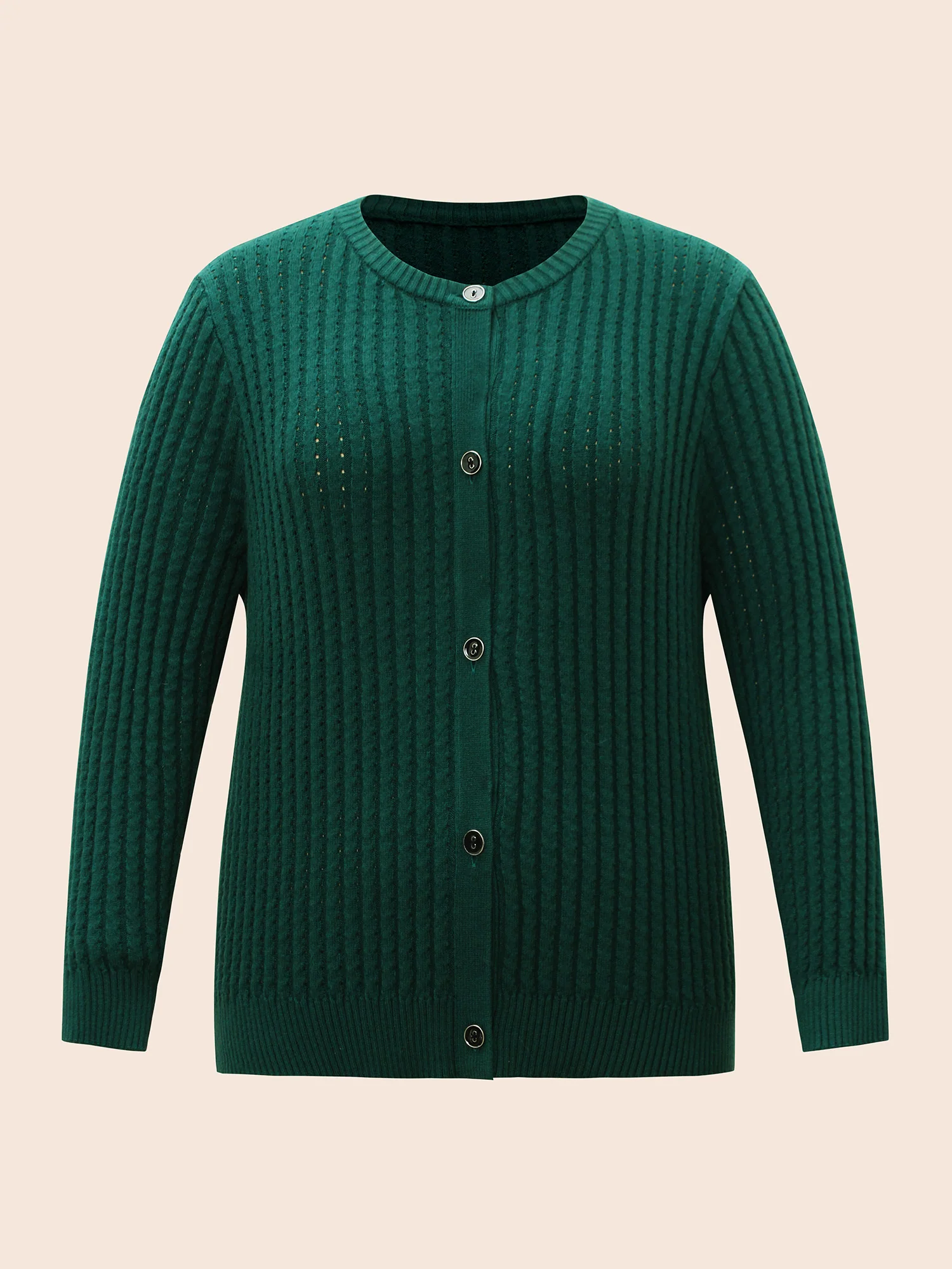 Supersoft Essentials Textured Round Neck Slim Cardigan - Image 8