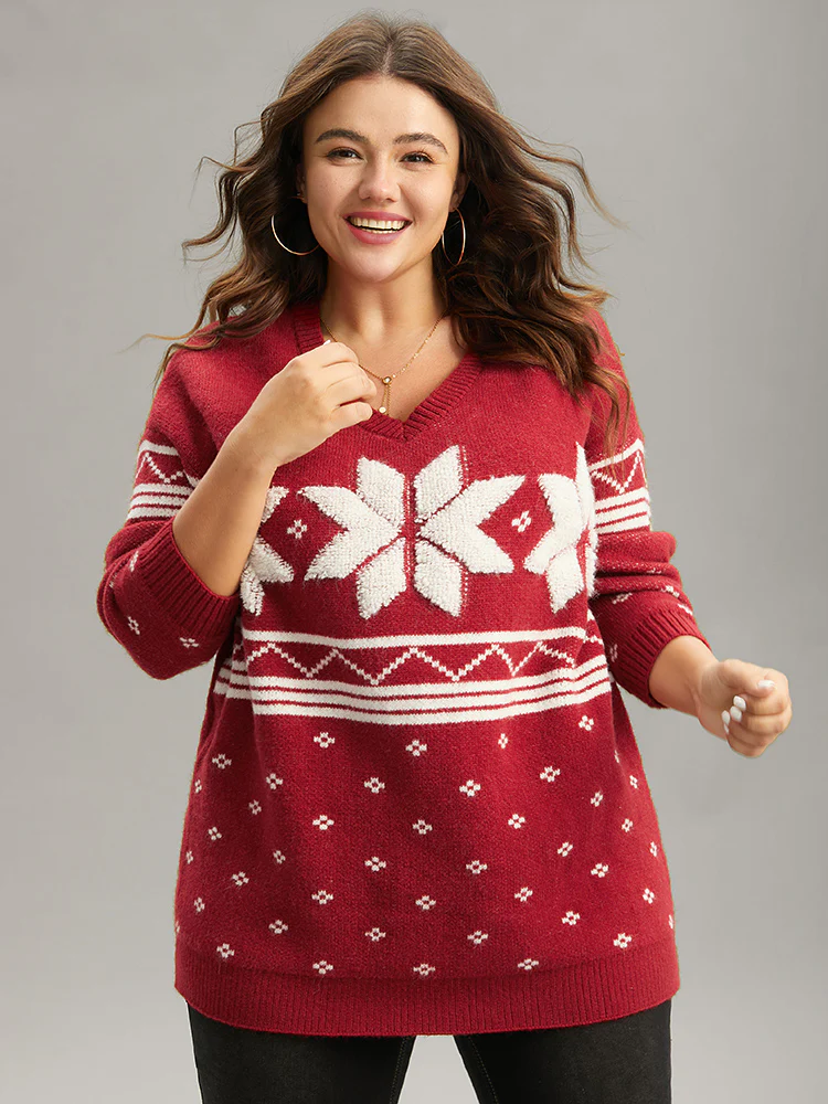 Supersoft Essentials Towel Embroidered Snowflake Pullover - Image 3