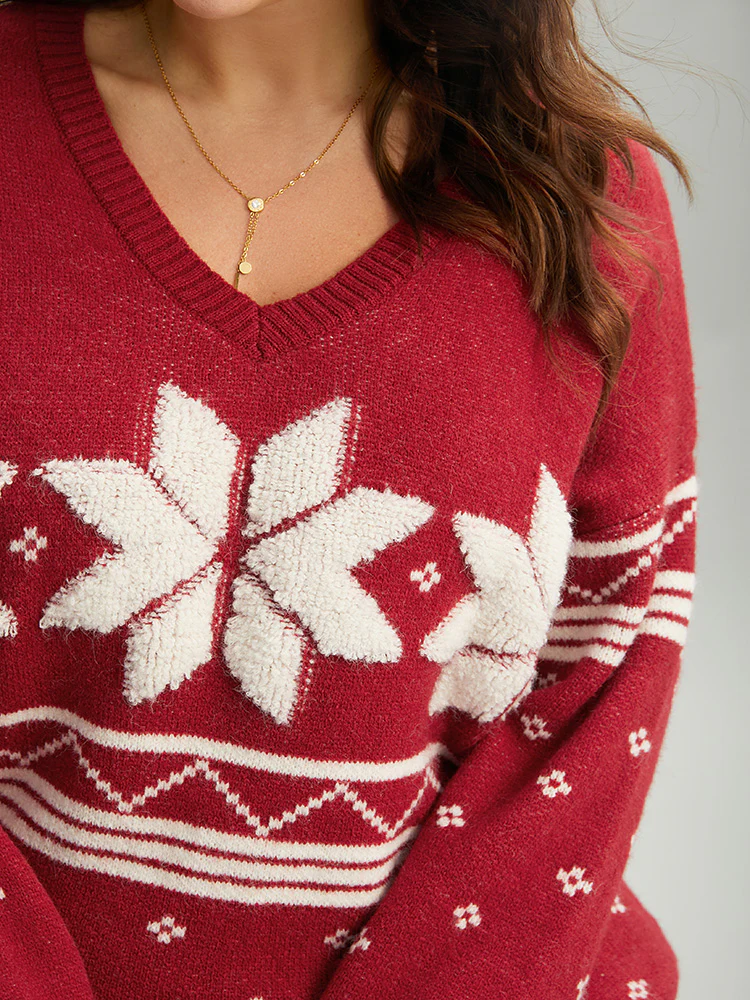 Supersoft Essentials Towel Embroidered Snowflake Pullover - Image 5