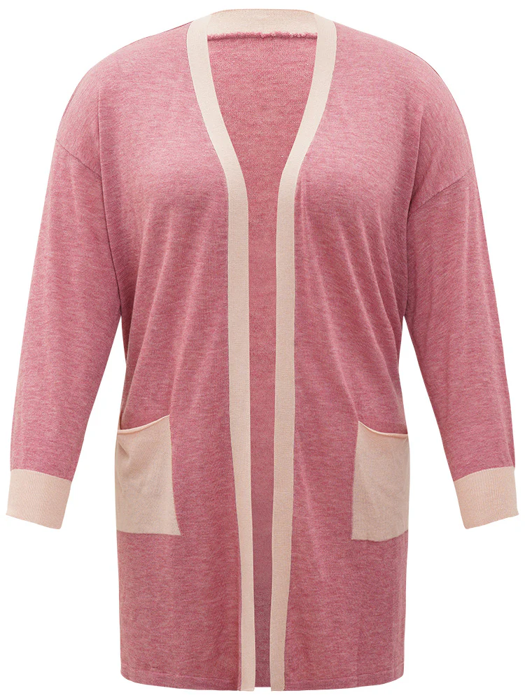 Supersoft Essentials Two Tone Pocket Tunic Cardigan - Image 10