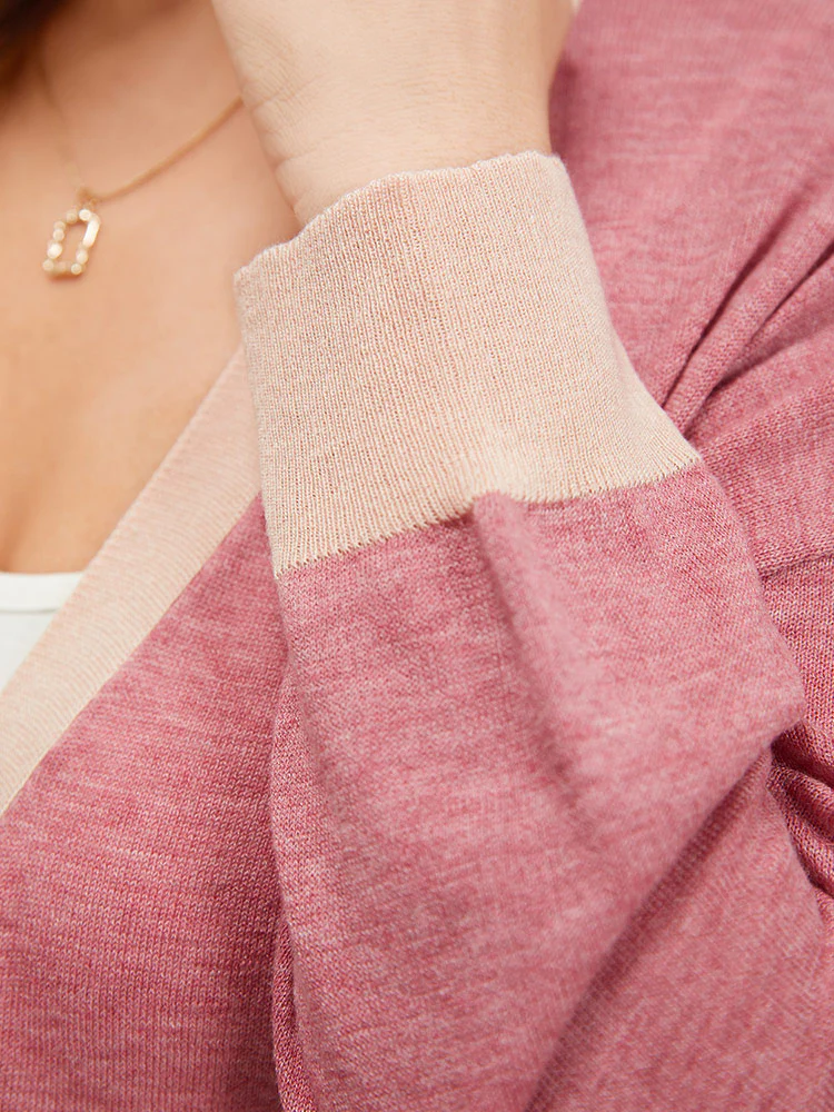 Supersoft Essentials Two Tone Pocket Tunic Cardigan - Image 7