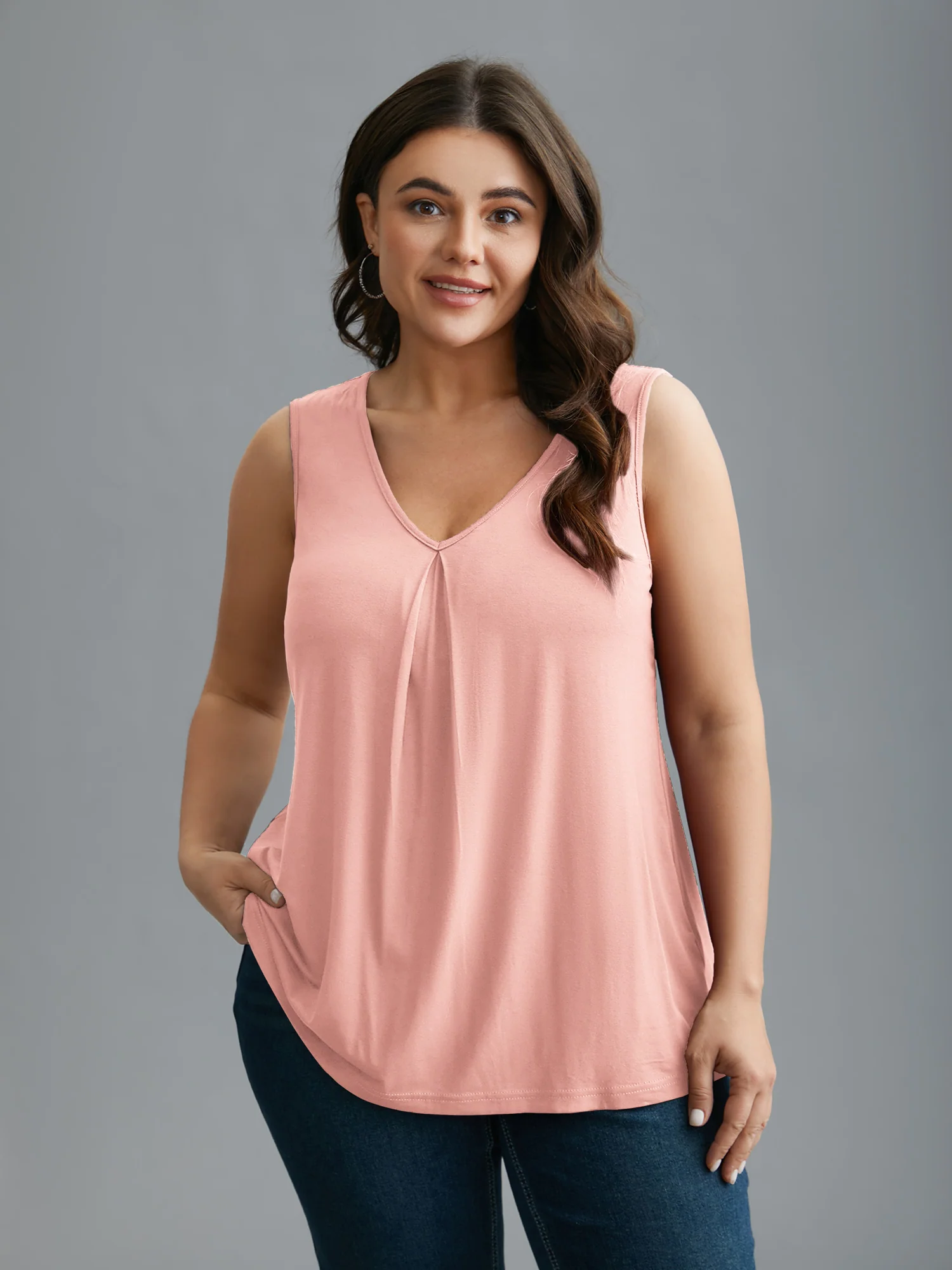 Supersoft Essentials V-Neck Tank Top - Image 18