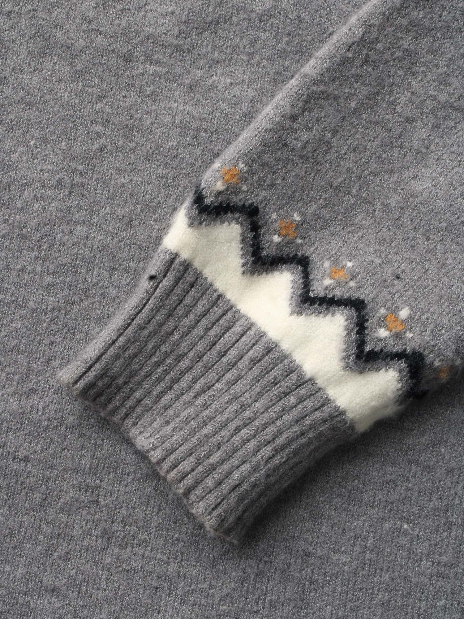 Supersoft Essentials Wicked Cat Fair Isle Yoke Printed Pullover - Image 7