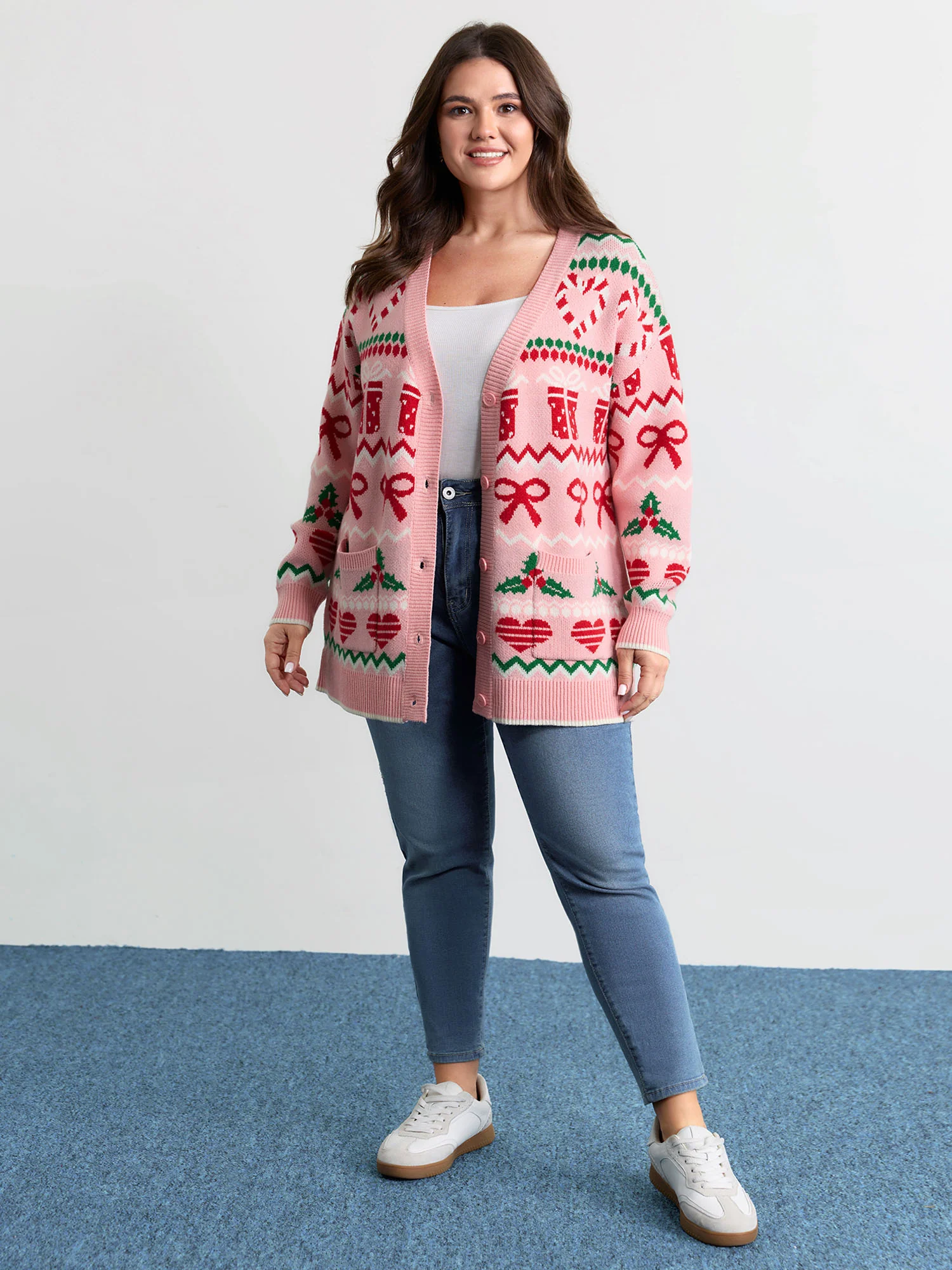 Supersoft Everything Holiday Knit Cardigan - Image 3