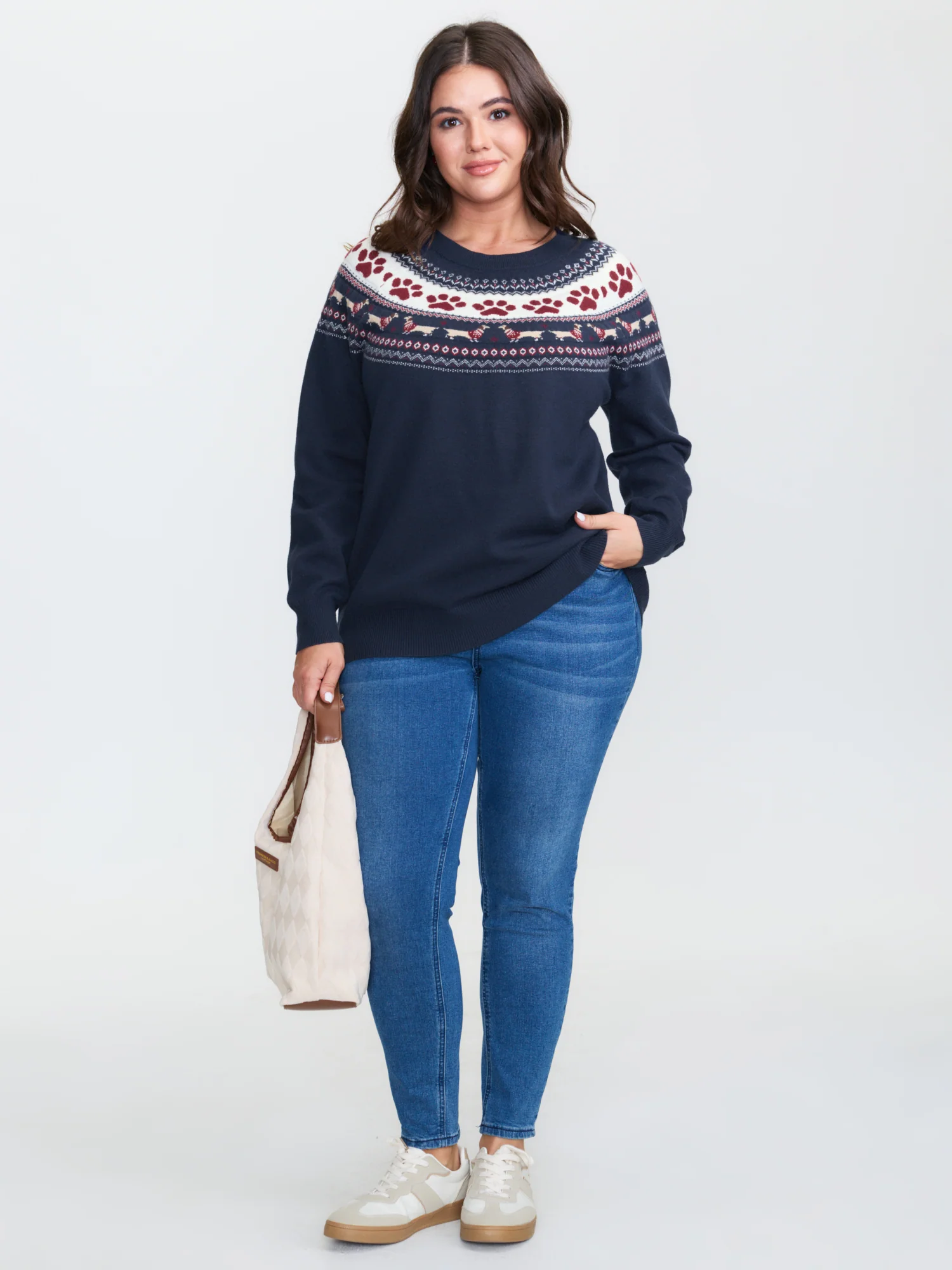 Supersoft Fair-Isle Stretchy Pullover - Image 3