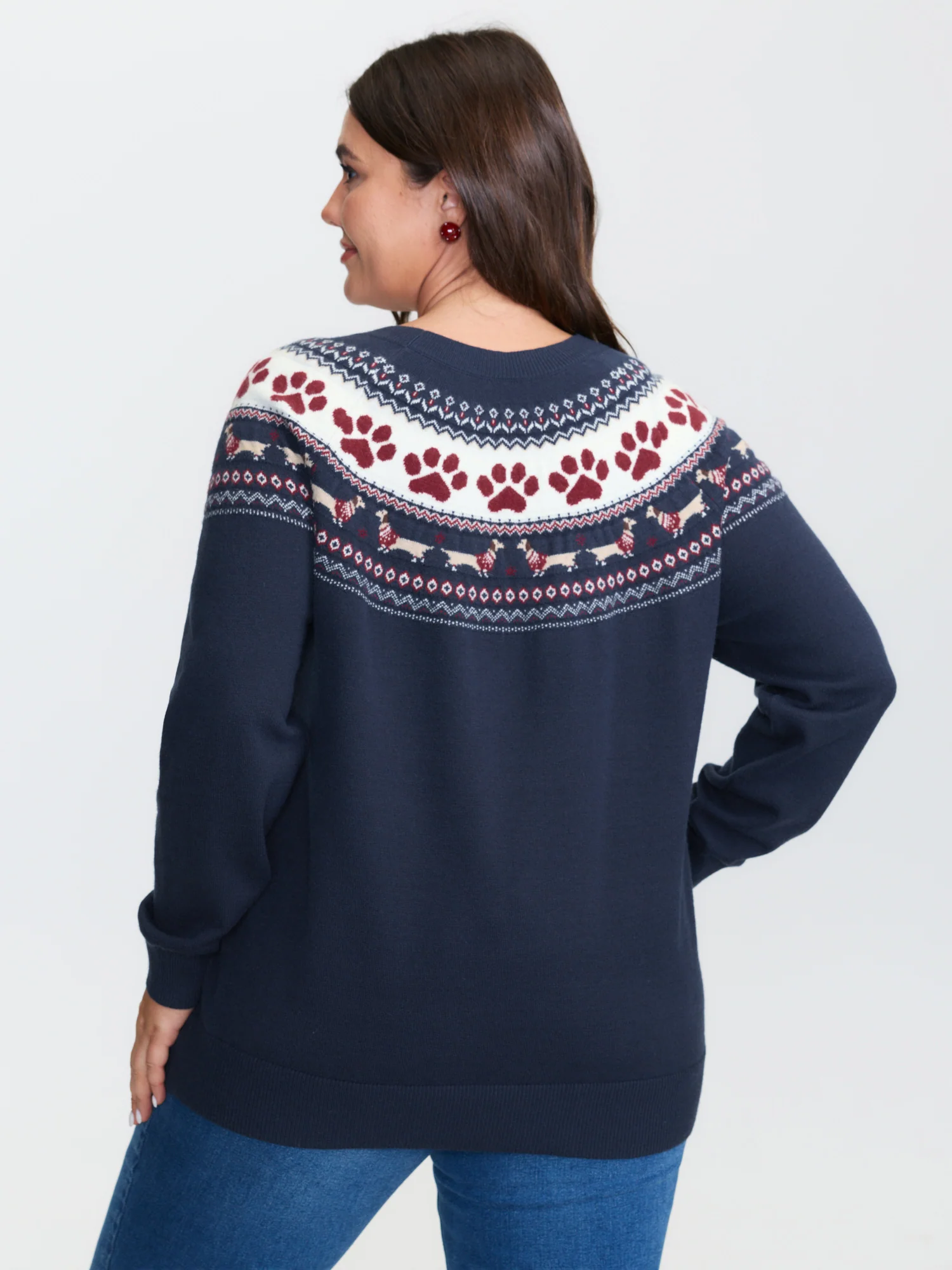 Supersoft Fair-Isle Stretchy Pullover - Image 4