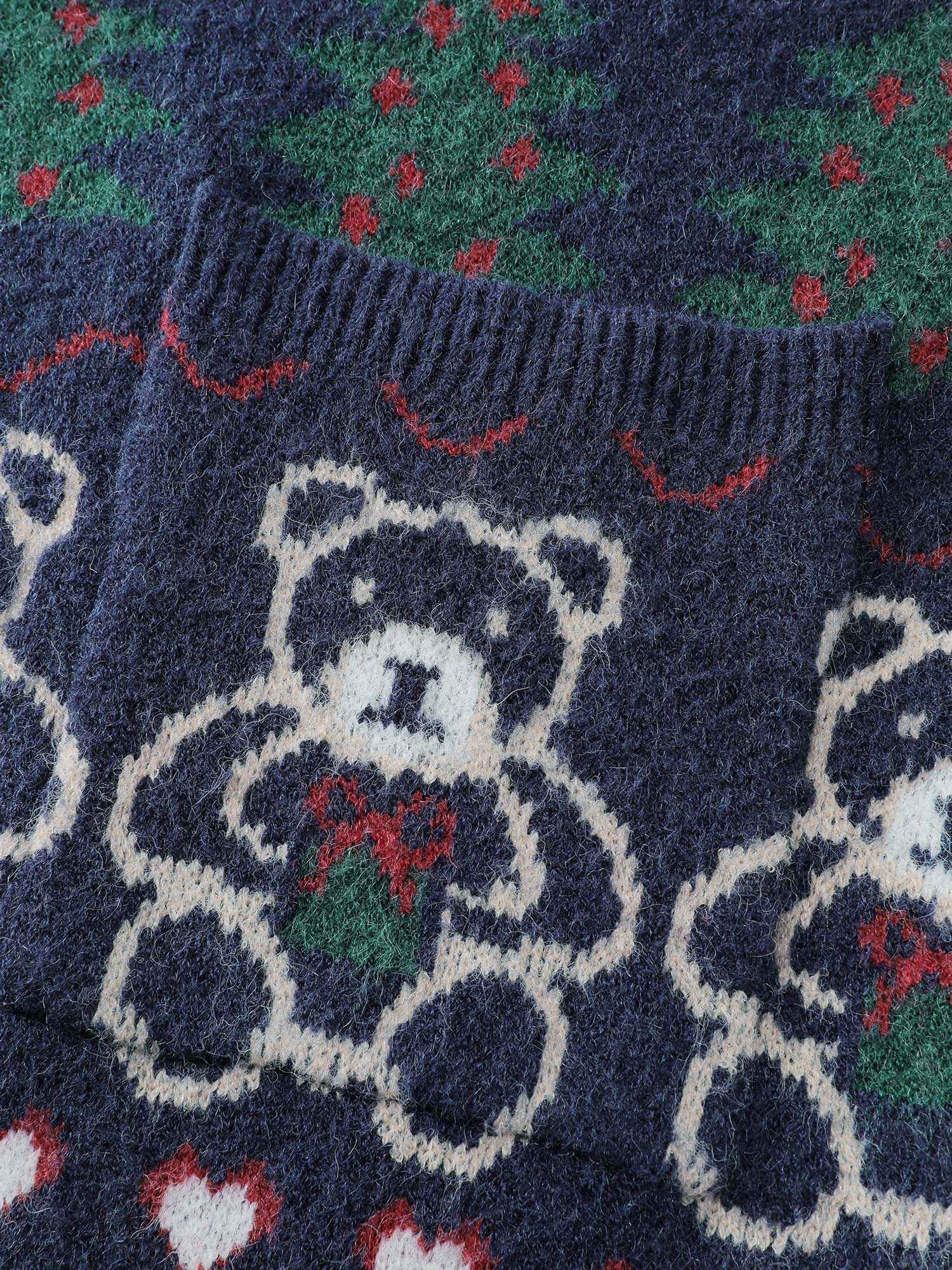 Supersoft Festive Pattern Jacquard Pockets Knit Cardigan - Image 6