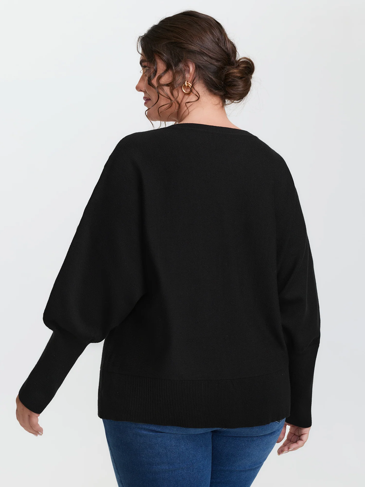 Supersoft Floral Batwing Sleeve Pullover - Image 5