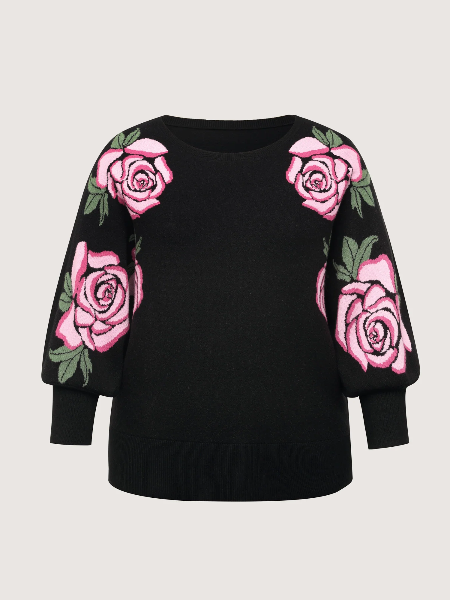 Supersoft Floral Batwing Sleeve Pullover - Image 6