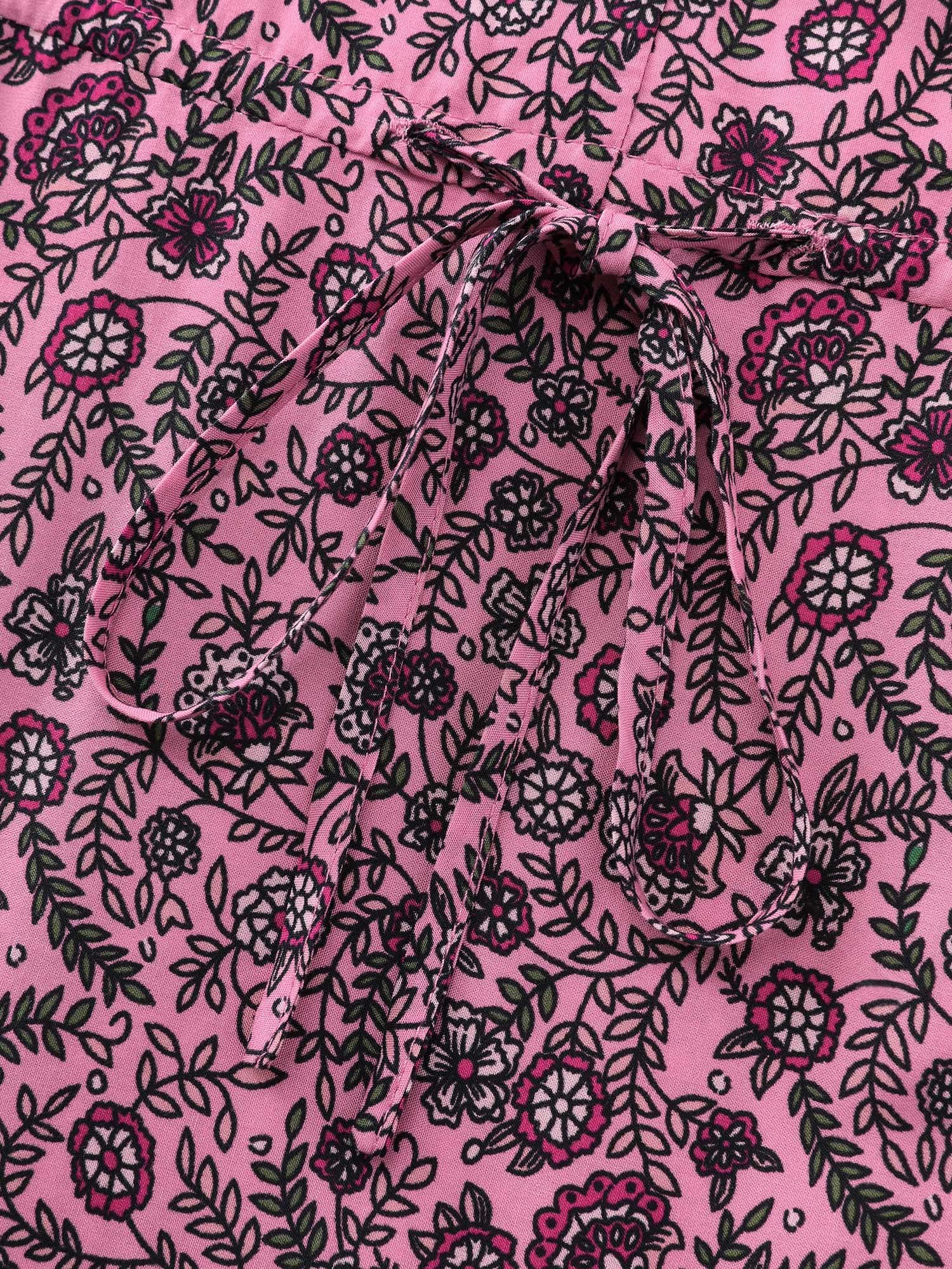 Supersoft Floral Color Contrast Print Maxi Dress - Image 5