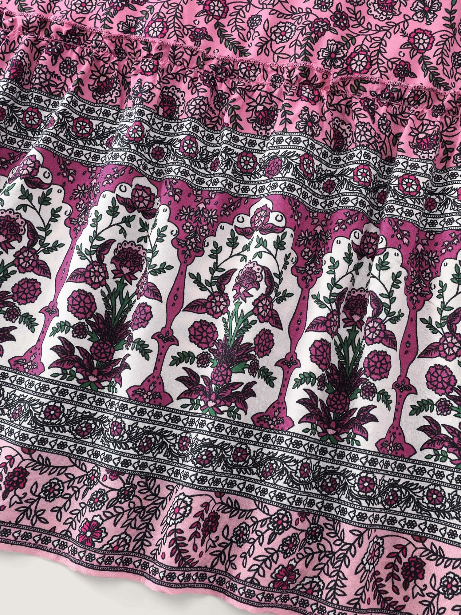 Supersoft Floral Color Contrast Print Maxi Dress - Image 6