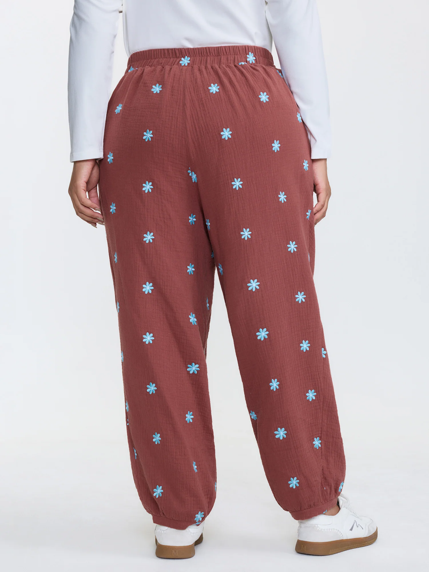 Supersoft Floral Embroidered Pants - Image 4