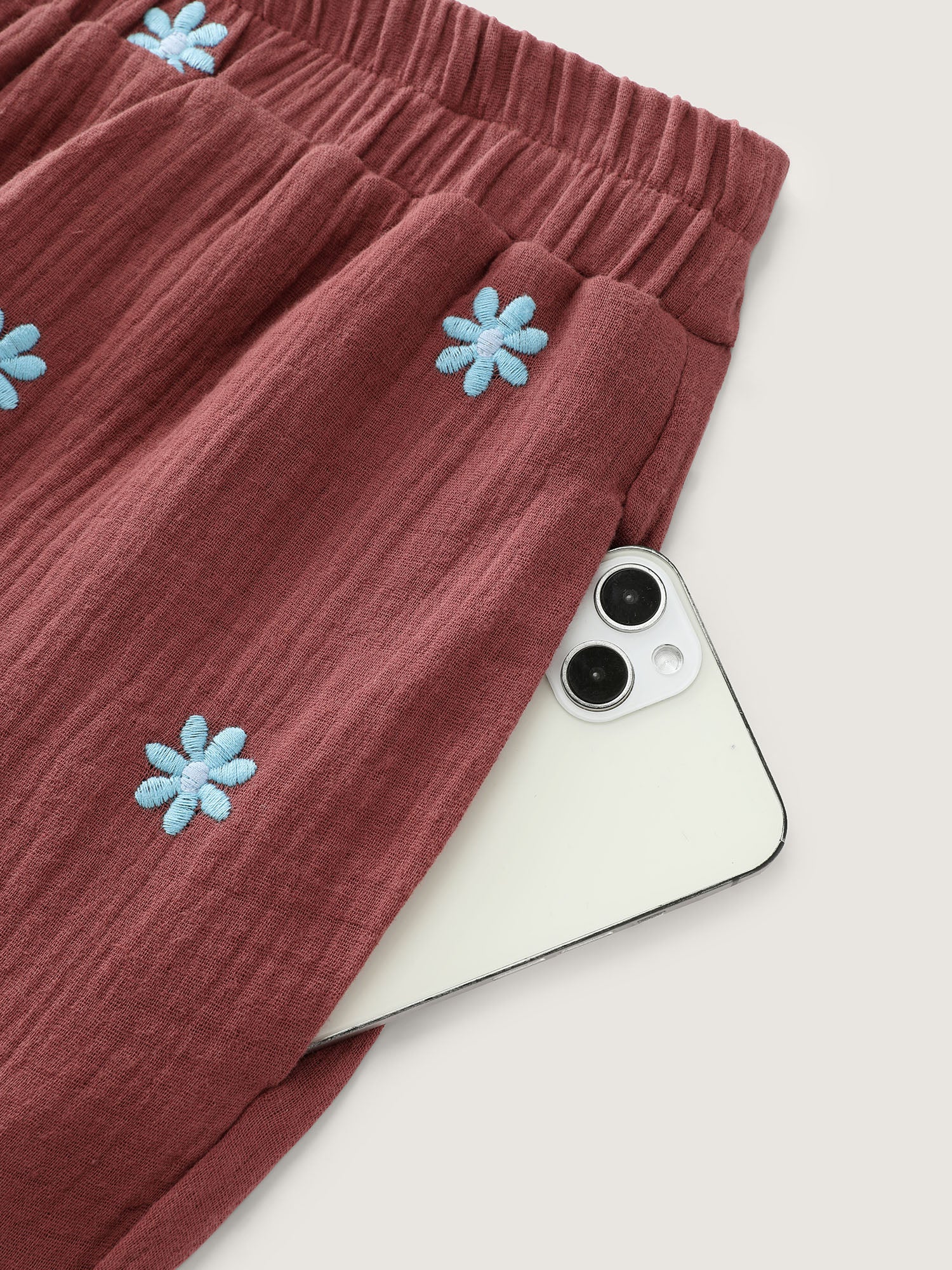 Supersoft Floral Embroidered Pants - Image 5