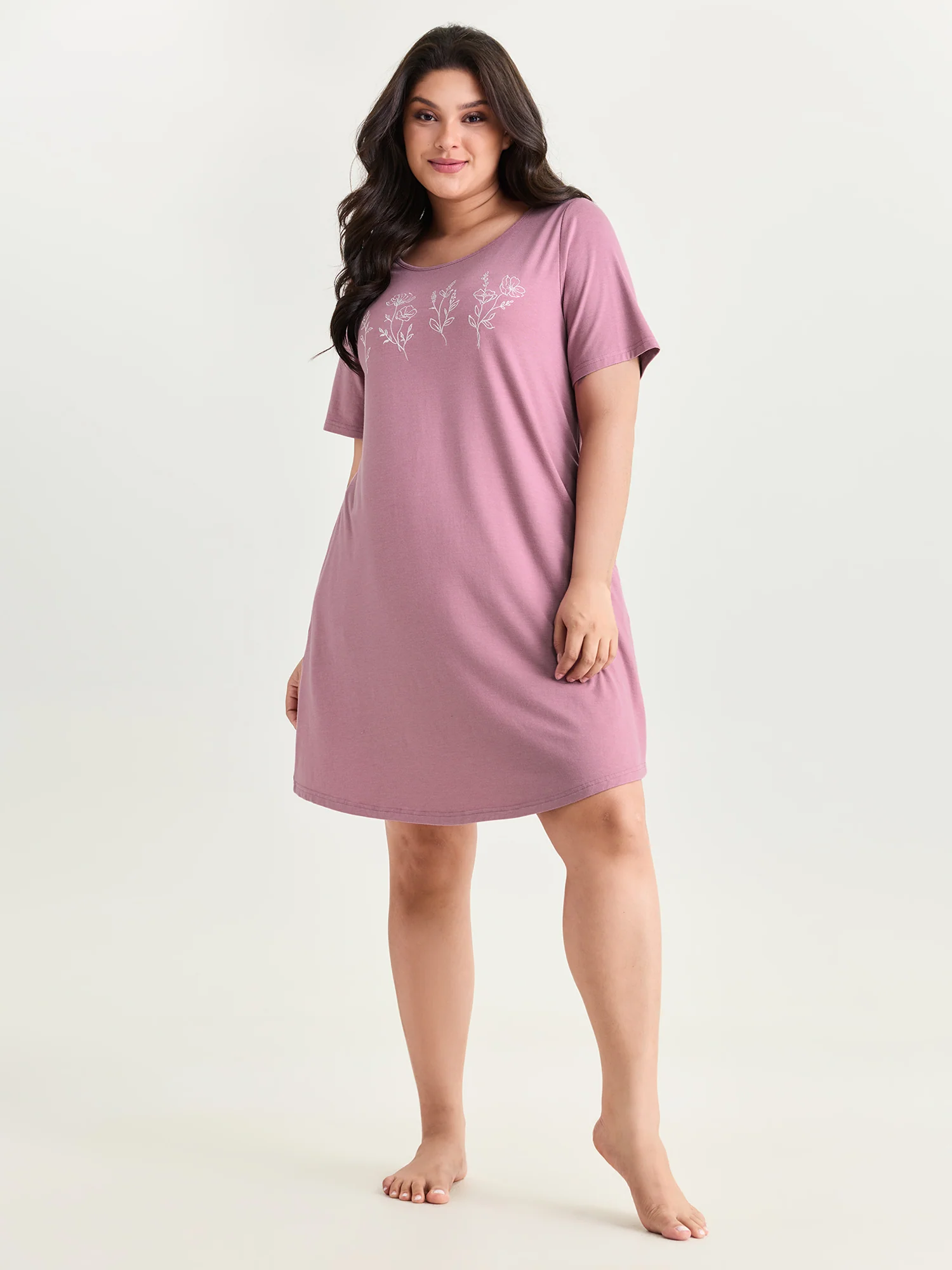 Supersoft Floral Feel Lounge Dress