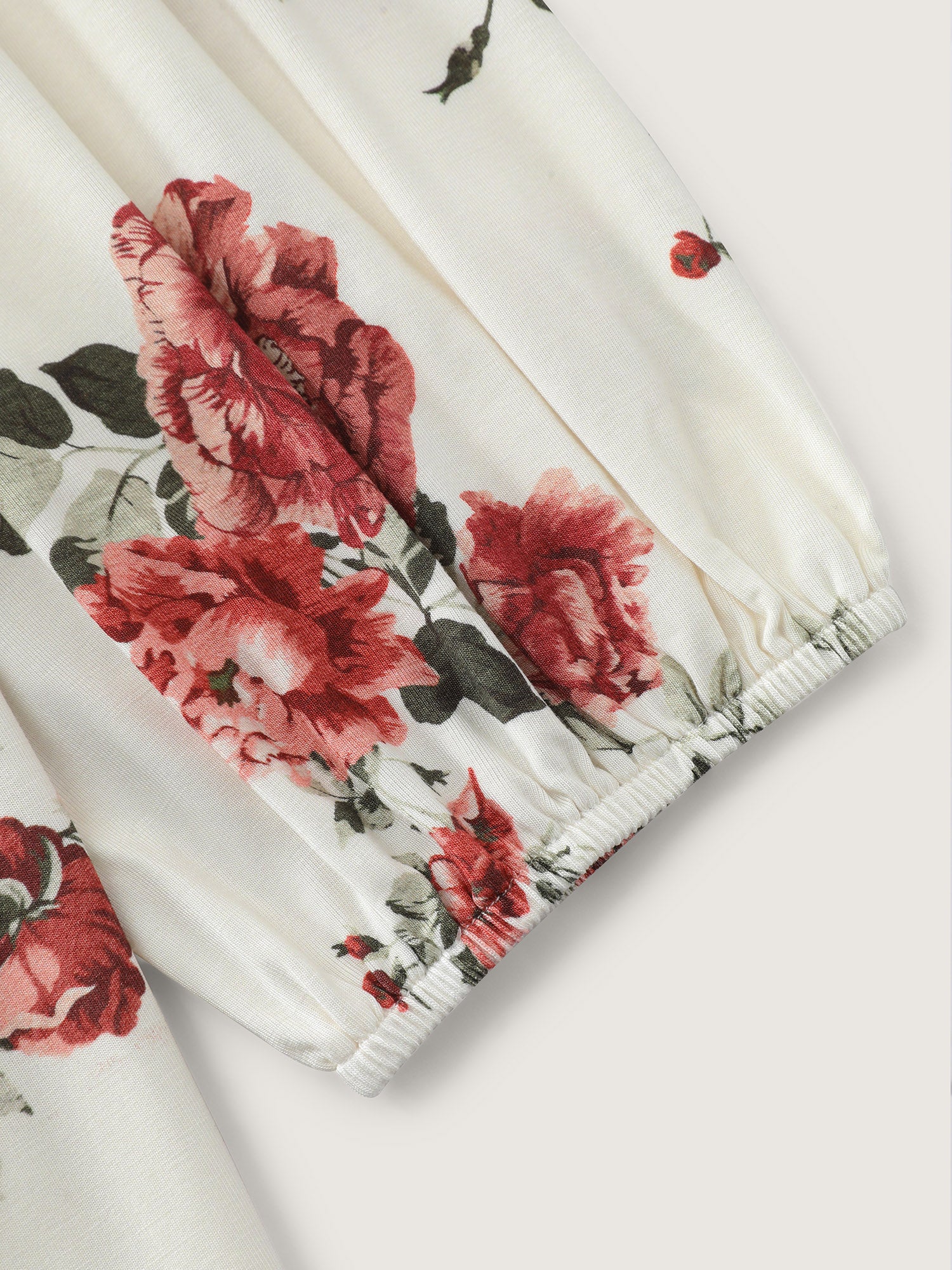 Supersoft Floral Lace Trim Knit Top - Image 7